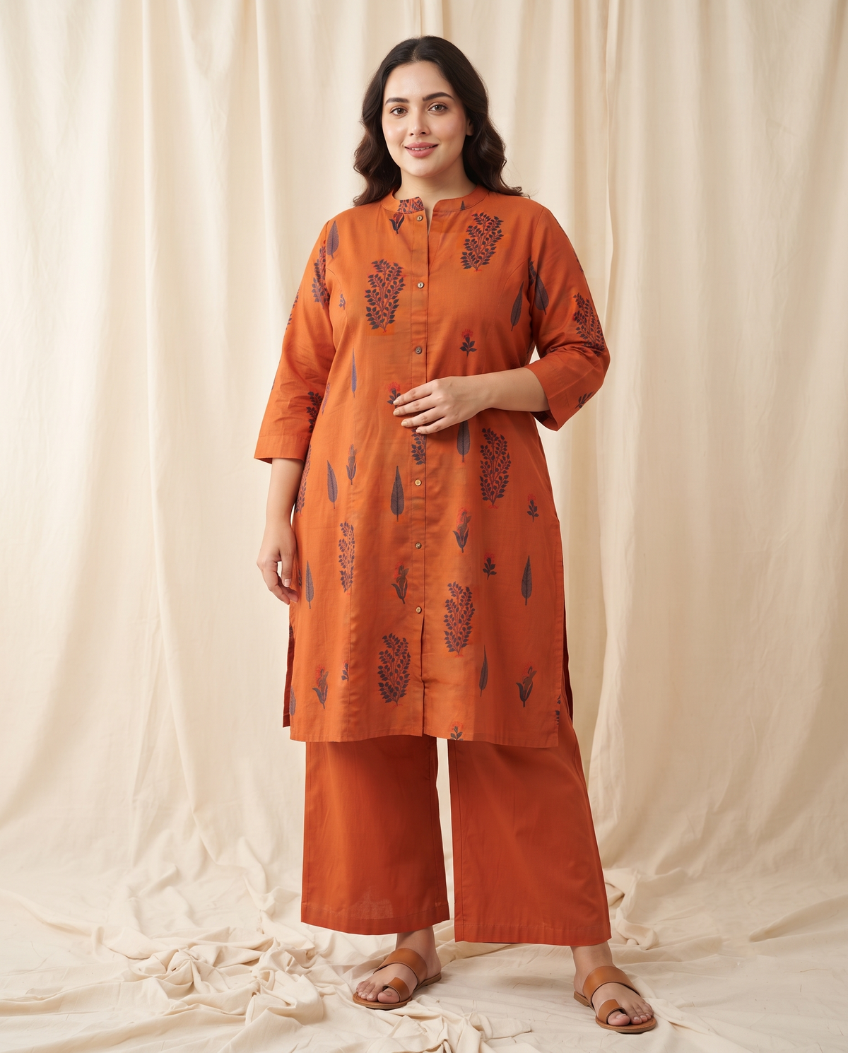AVIRA BOTANICAL 2 PC SET - ORANGE