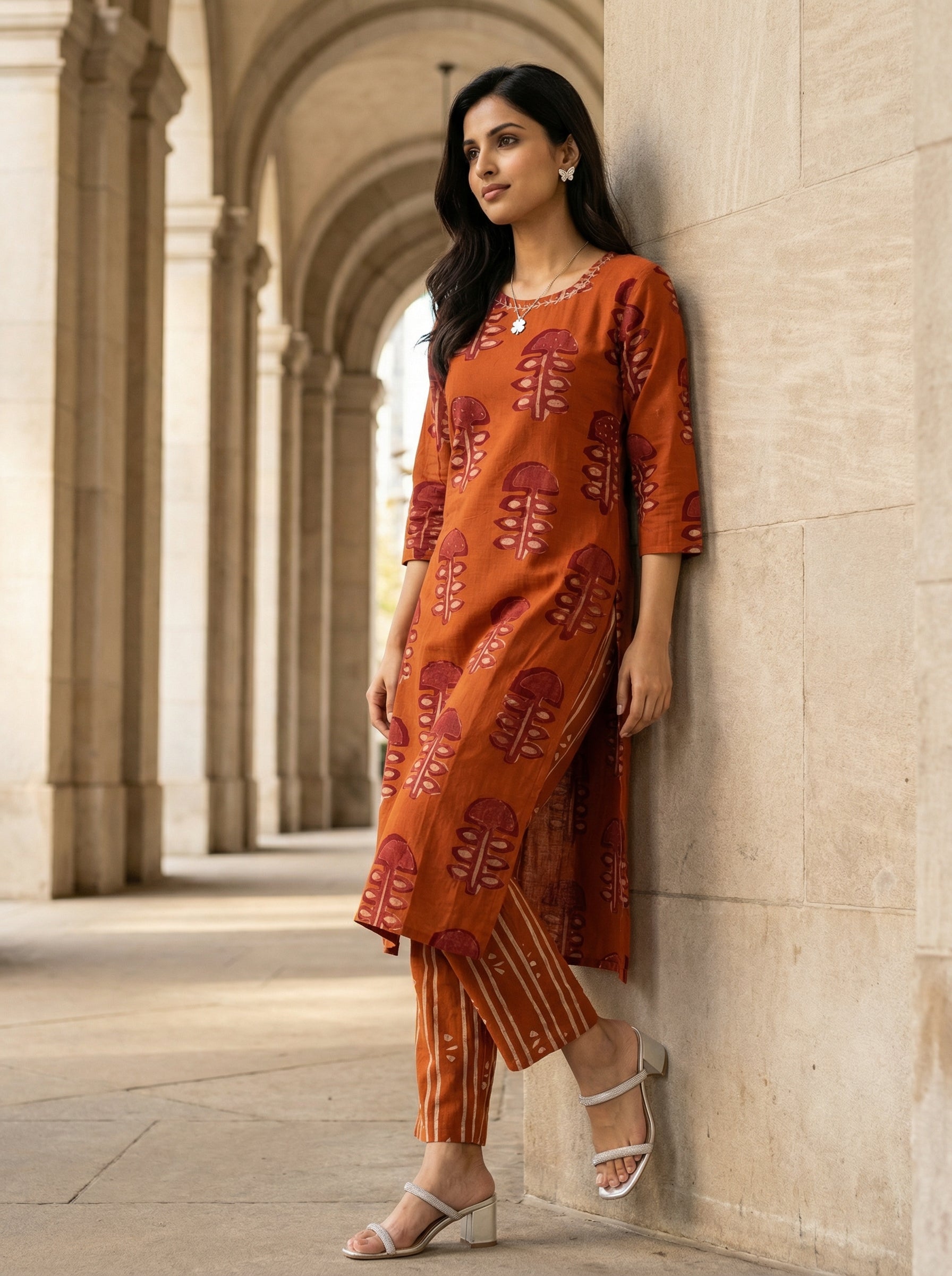Dual Tone Craft Rust Cotton KPD Set