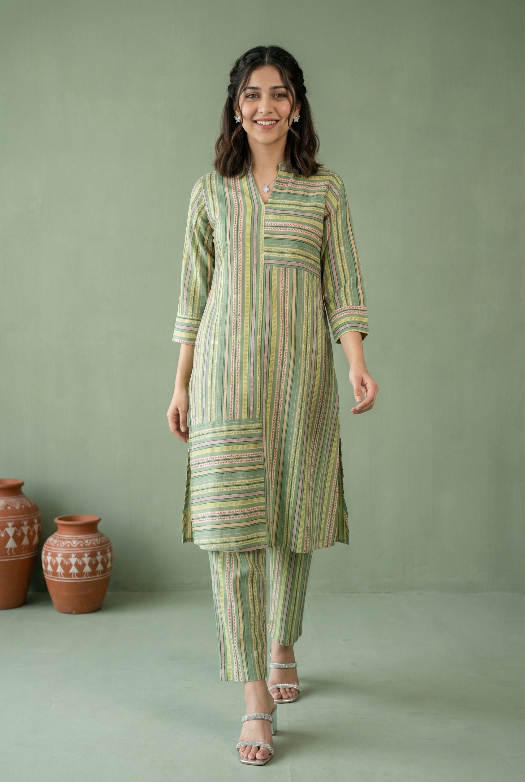 Green Cotton The Earthline Edit KP Set