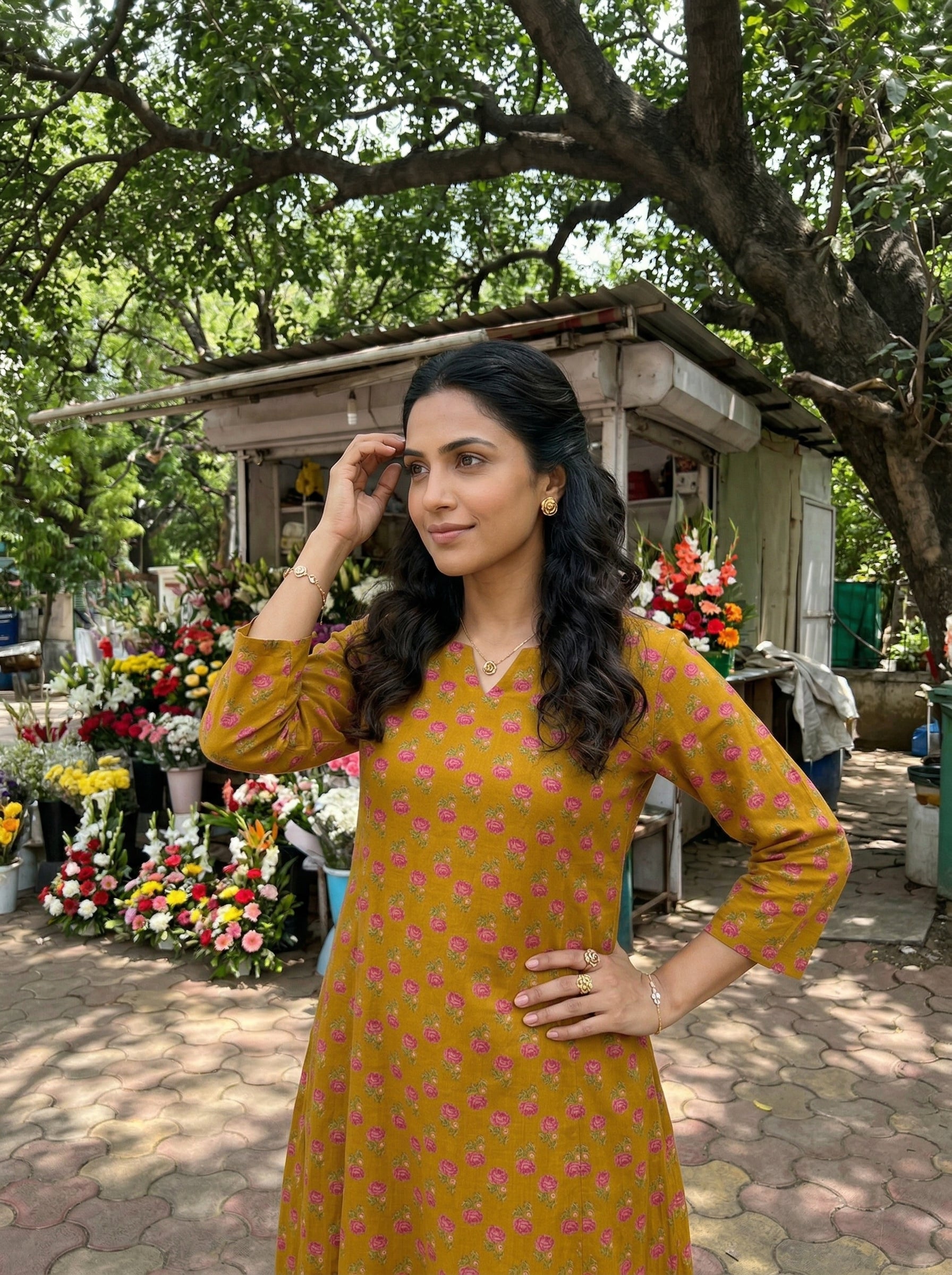 Mustard Everyday Elegance Cotton KP Set