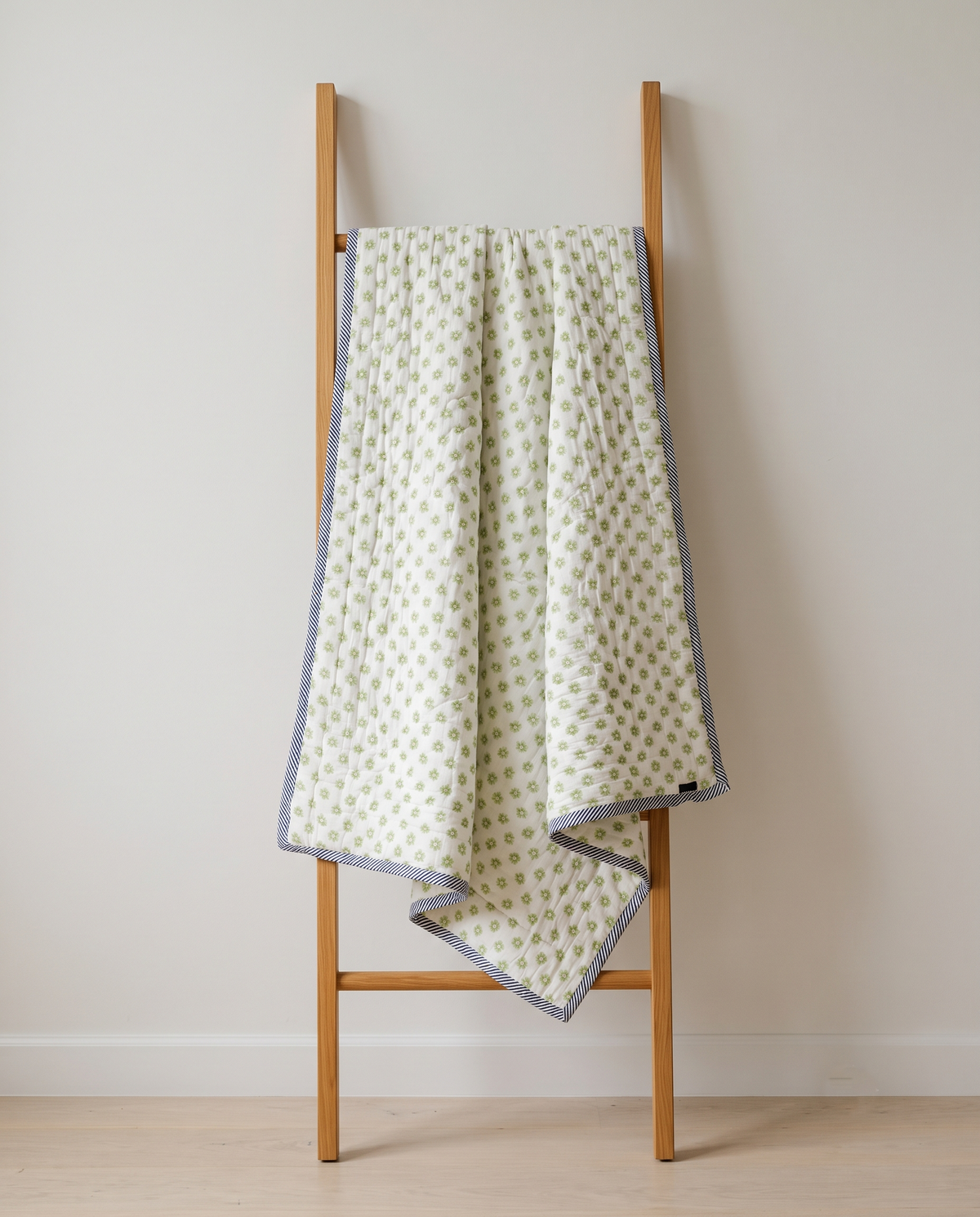 DINO GOOD VIBES HAND BLOCK BABY REVERSIBLE QUILT