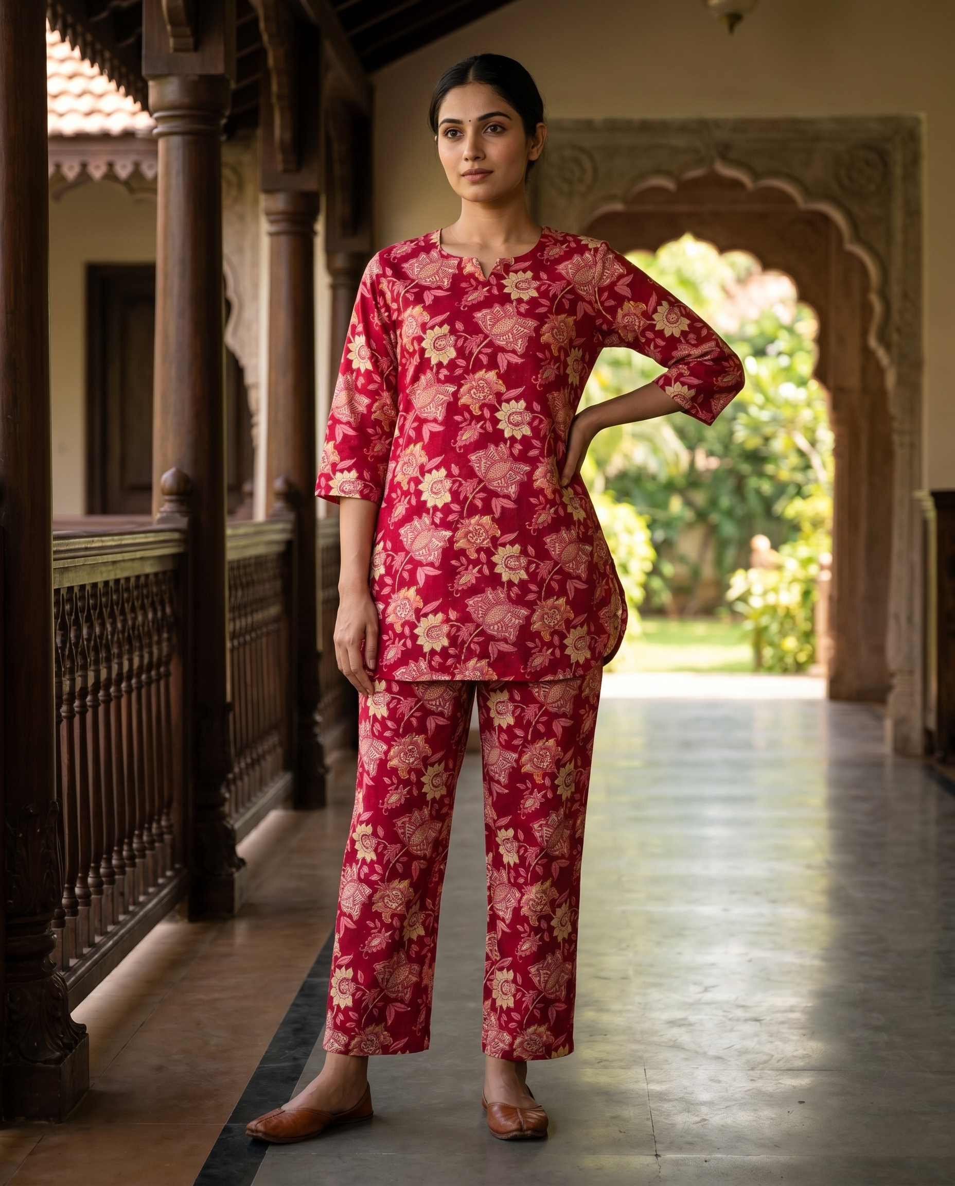 SUKUN DAILY WEAR CORDSET (HAND BLOCK)