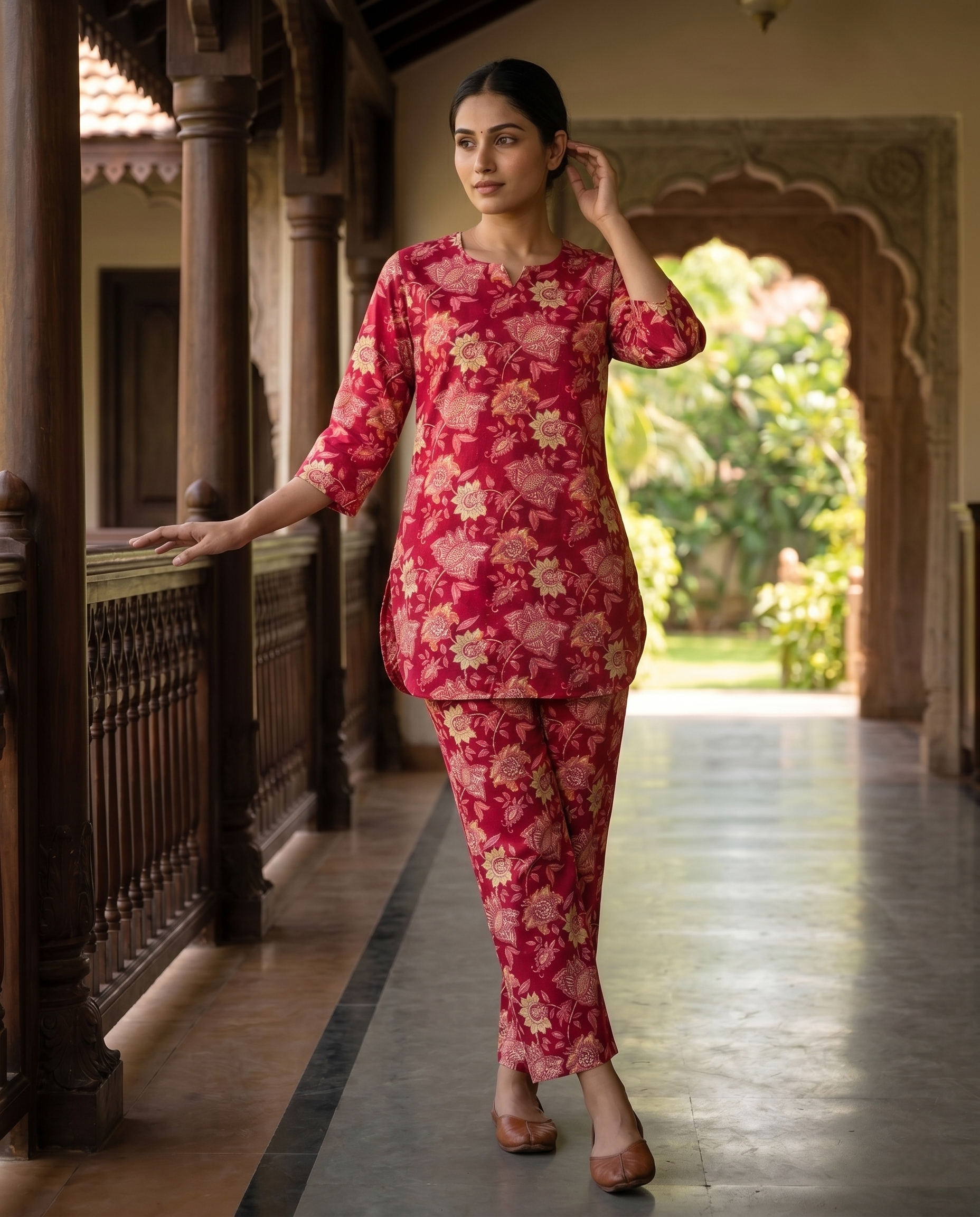 SUKUN DAILY WEAR CORDSET (HAND BLOCK)