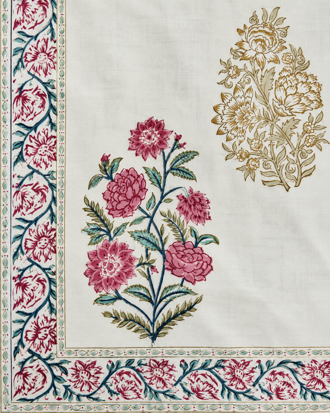 The Rose Paisley Elegance Premium Cotton Bedsheet