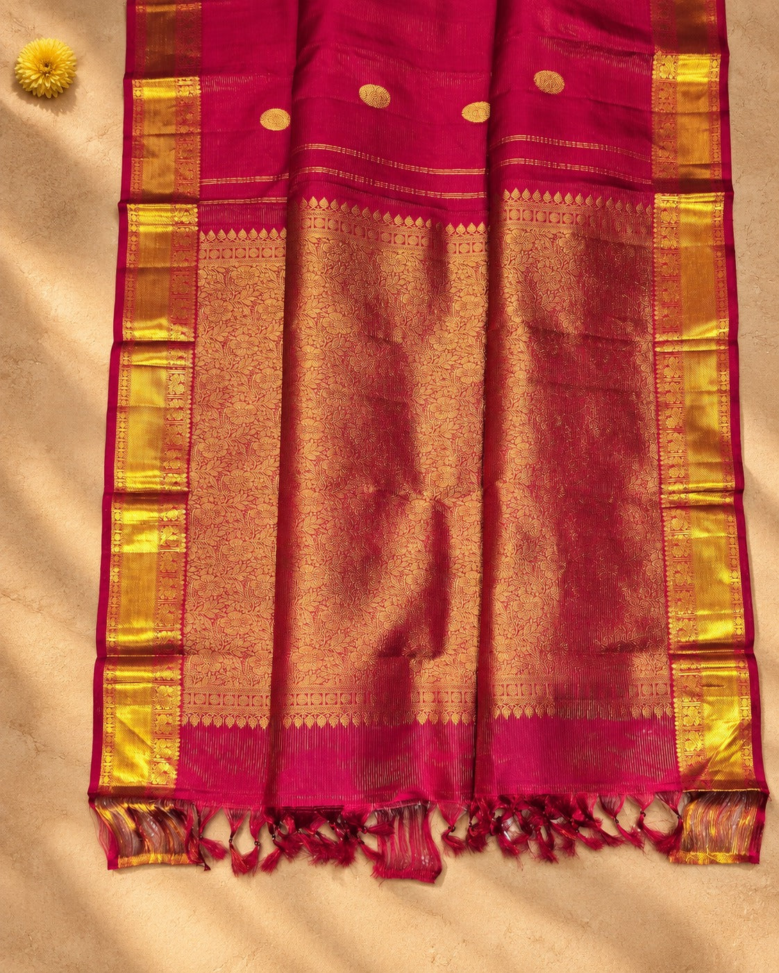 Royal Magenta Zari Kanjivaram Saree