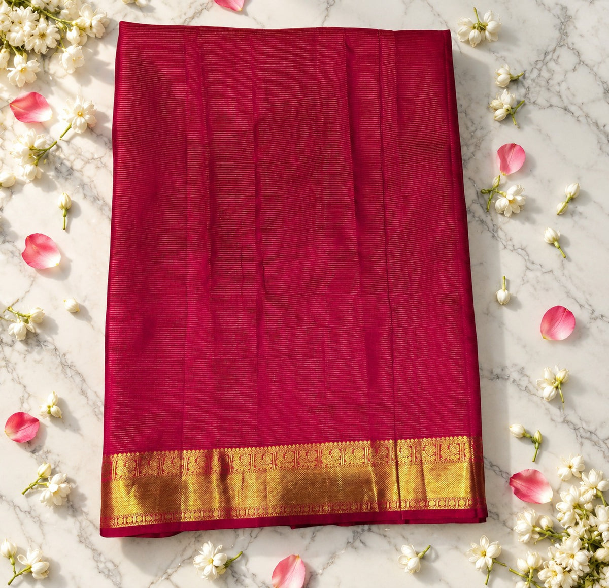 Royal Magenta Zari Kanjivaram Saree