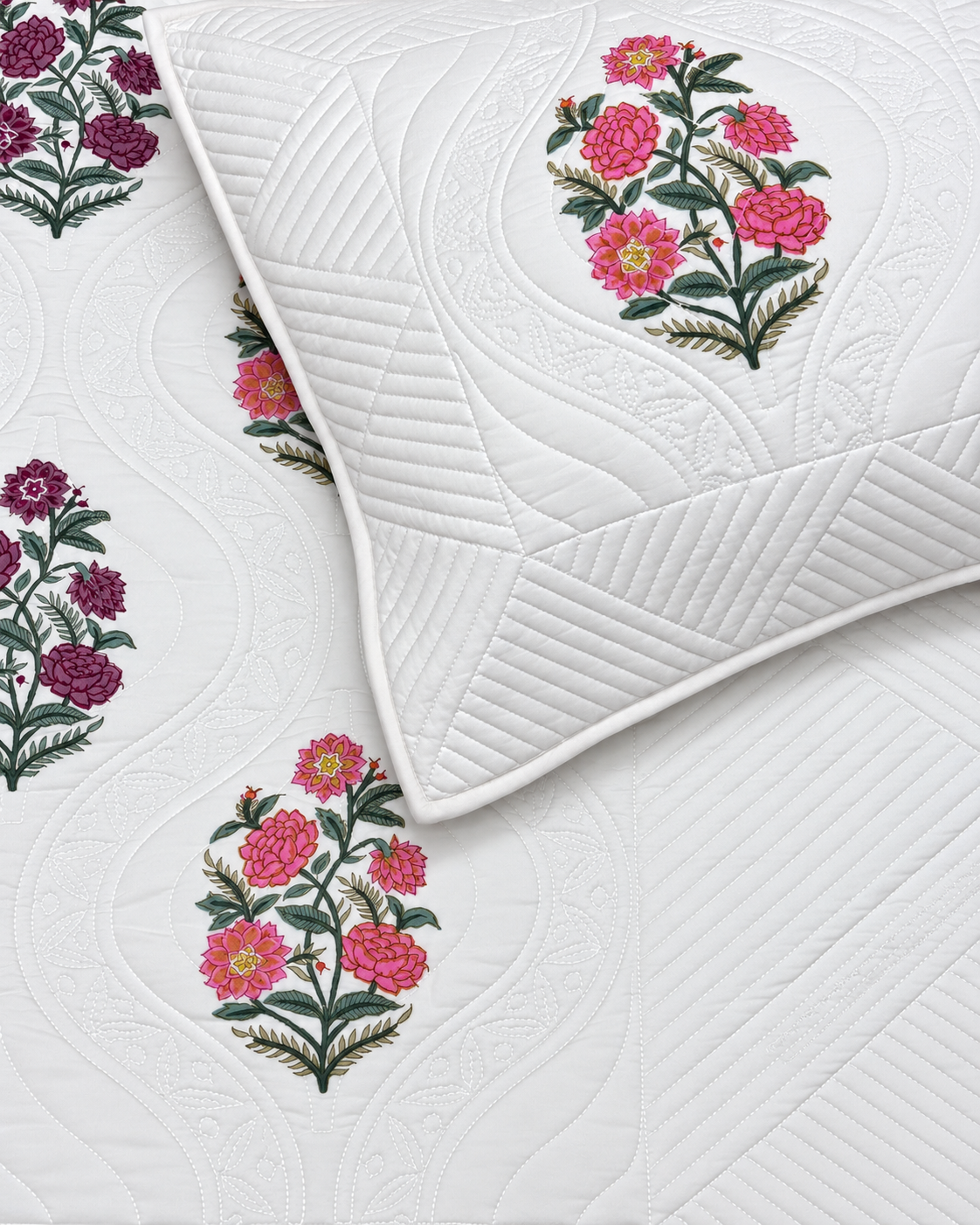 ROSE GARDEN HERITAGE QUILTED BEDCOVER