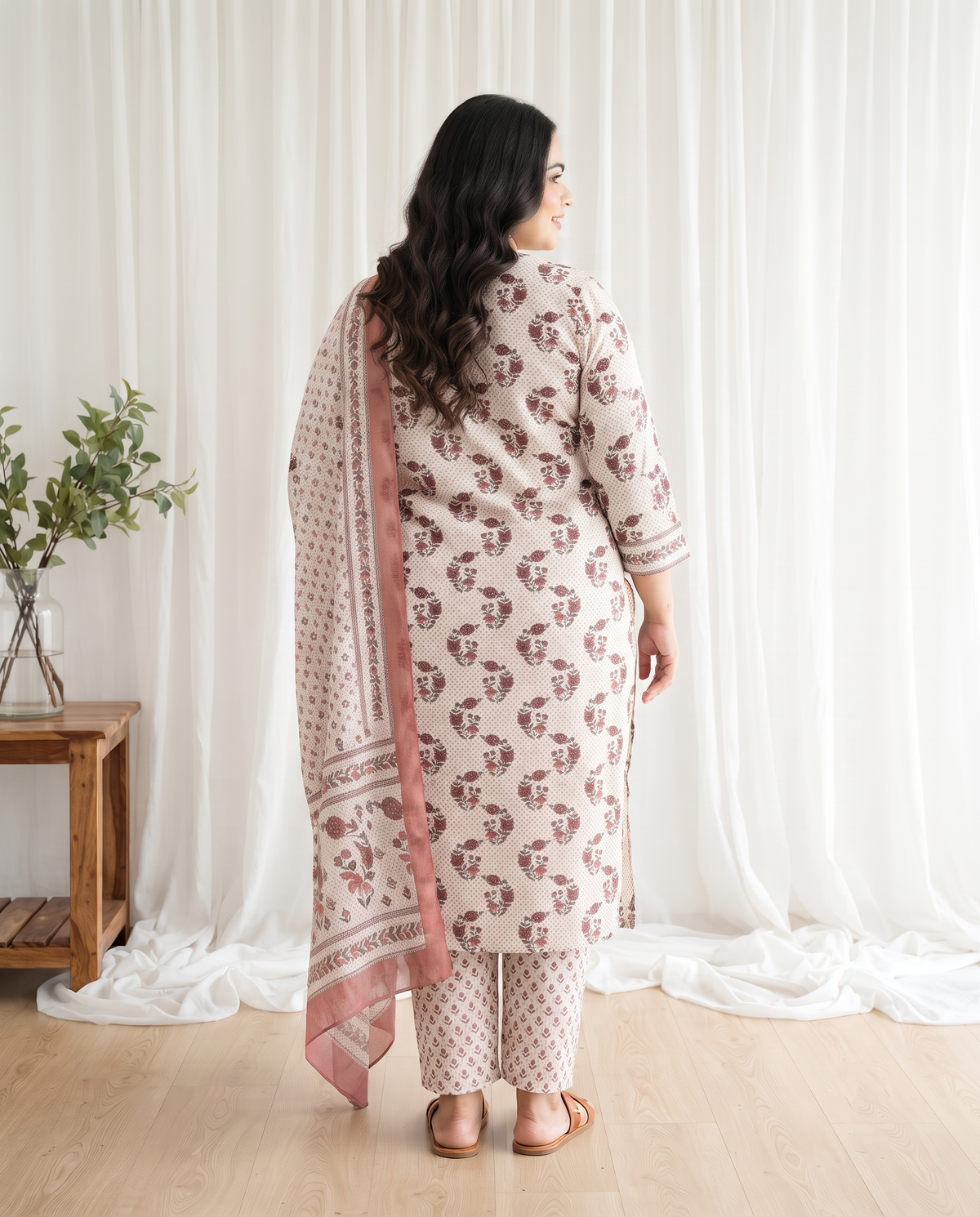 KAVYA BLOOM 3 PC SET - ROSE