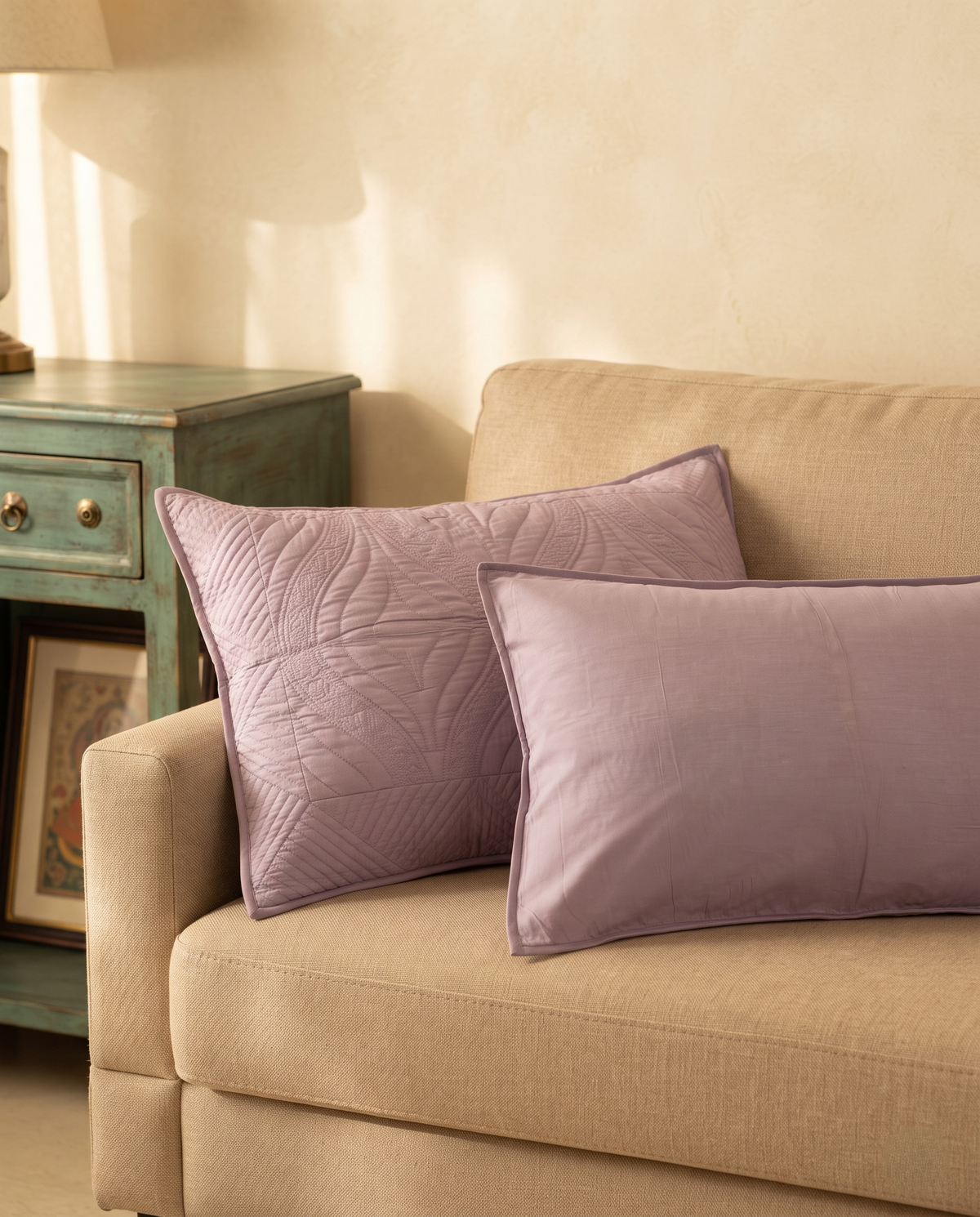 LAVENDER SERENITY PREMIUM QUILTED BEDCOVER