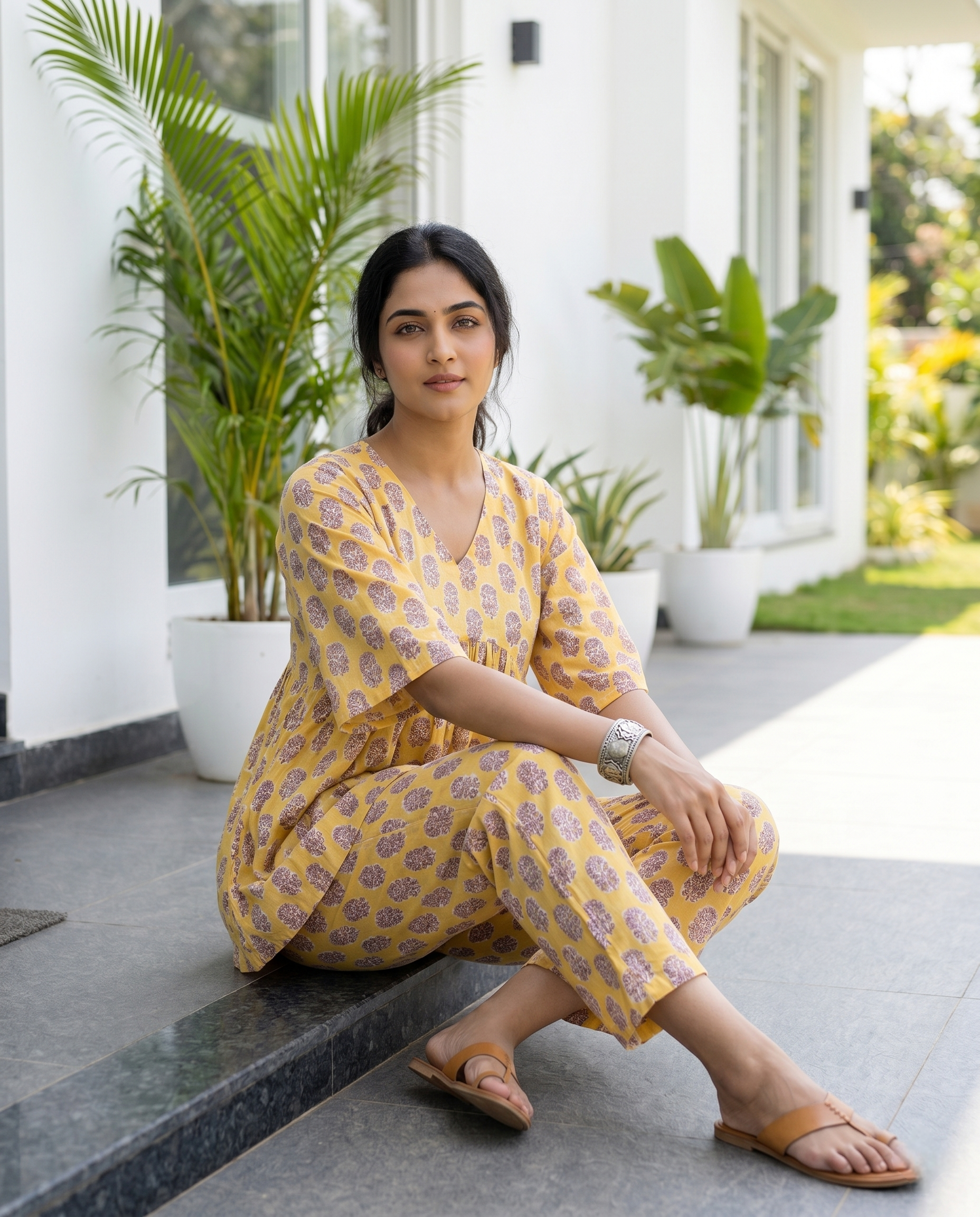 MEHER JHABLA CORD SET (HAND BLOCK)