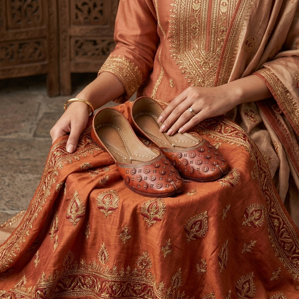 BUTTON AARI PURE LEATHER HANDCRAFTED JUTTI
