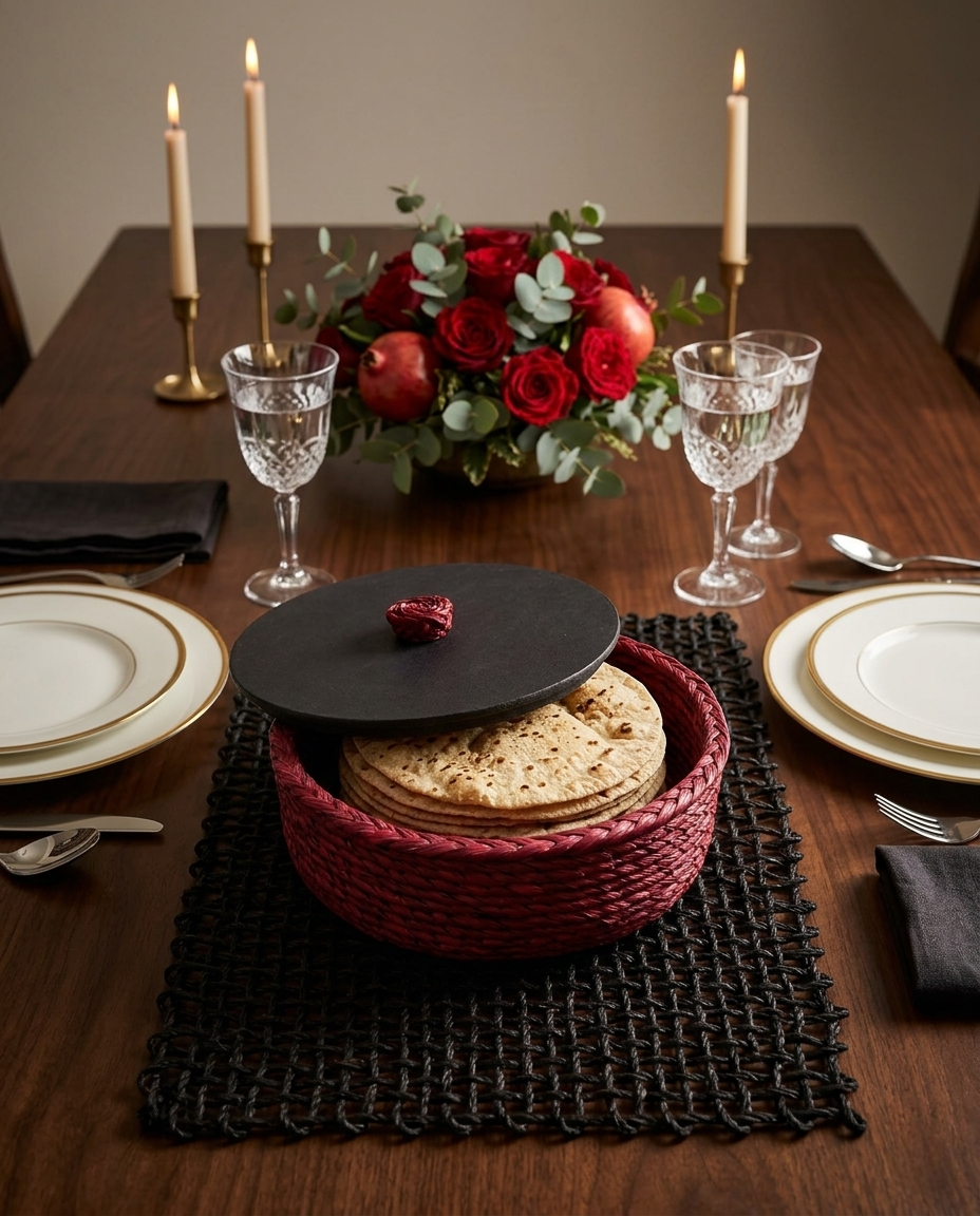 HANDMADE SABAI GRASS ROTI CASSEROLE WITH WOODEN LID