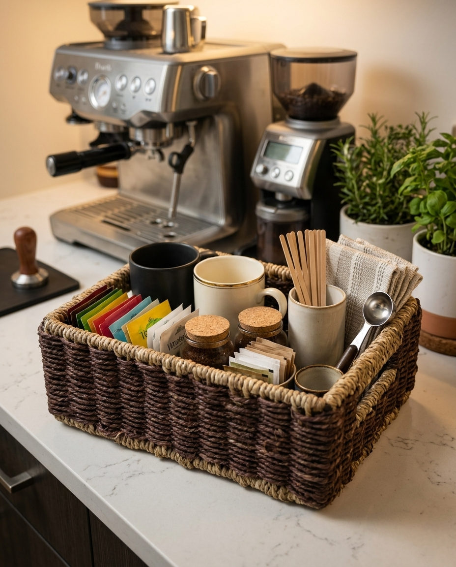 HANDMADE SABAI GRASS BROWN  TOWEL BASKET