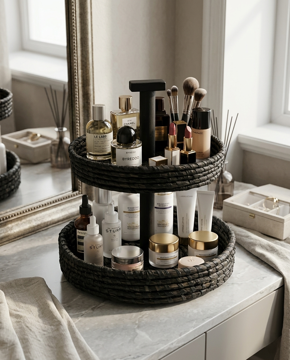 HANDMADE SABAI GRASS 2 TIER BASKET