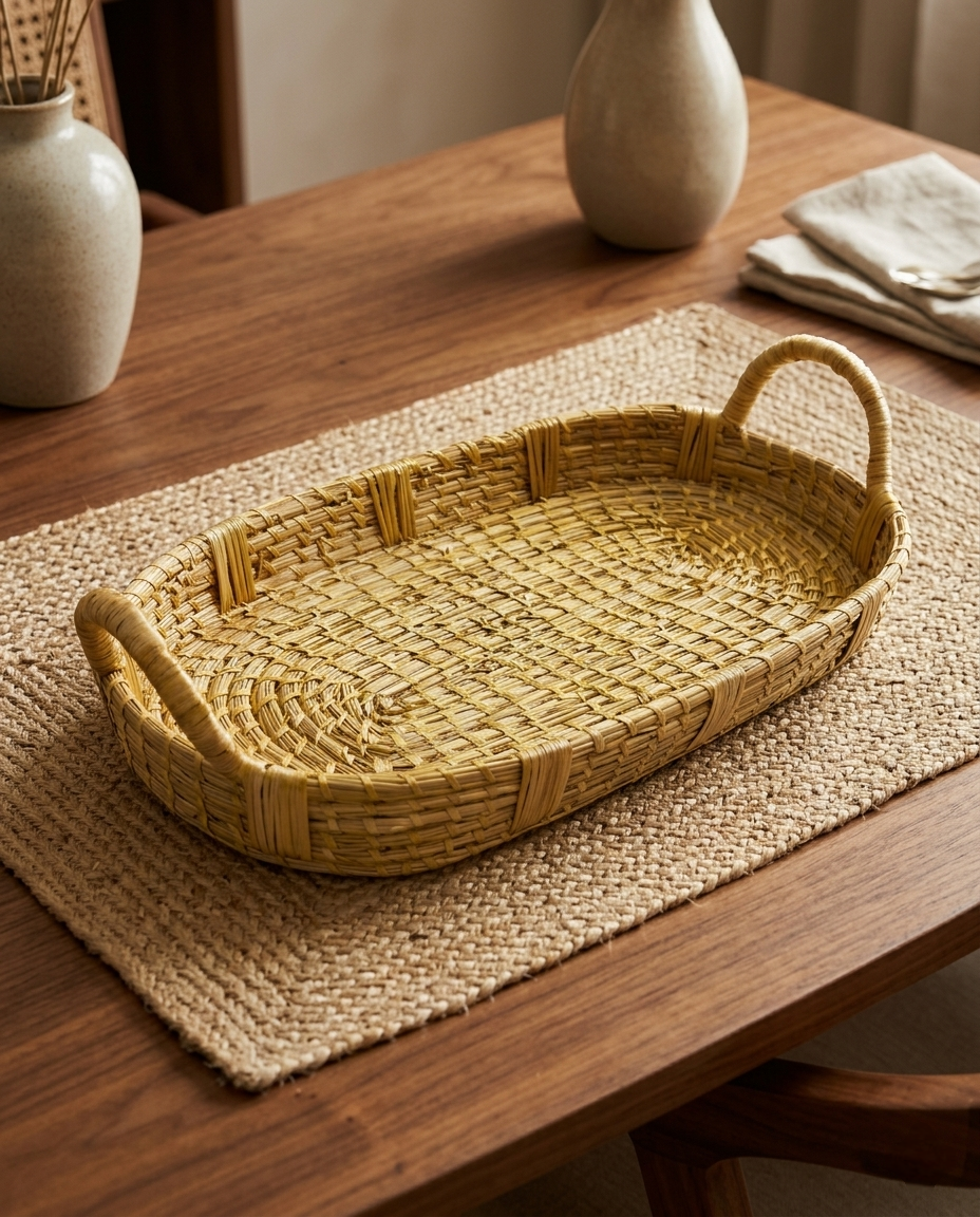 HANDMADE SIKKI OVAL TRAY