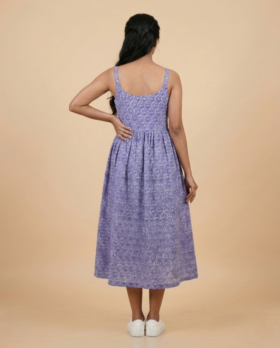 Button-Down Midi Dress (HANDBLOCK)