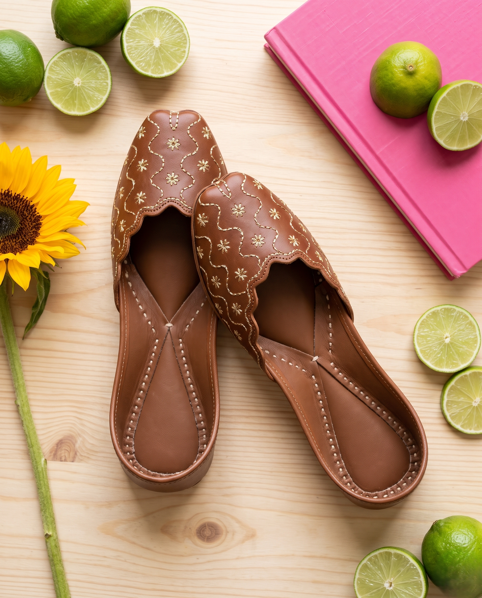 AARI TARI WORK PURE LEATHER HANDCRAFTED JUTTI