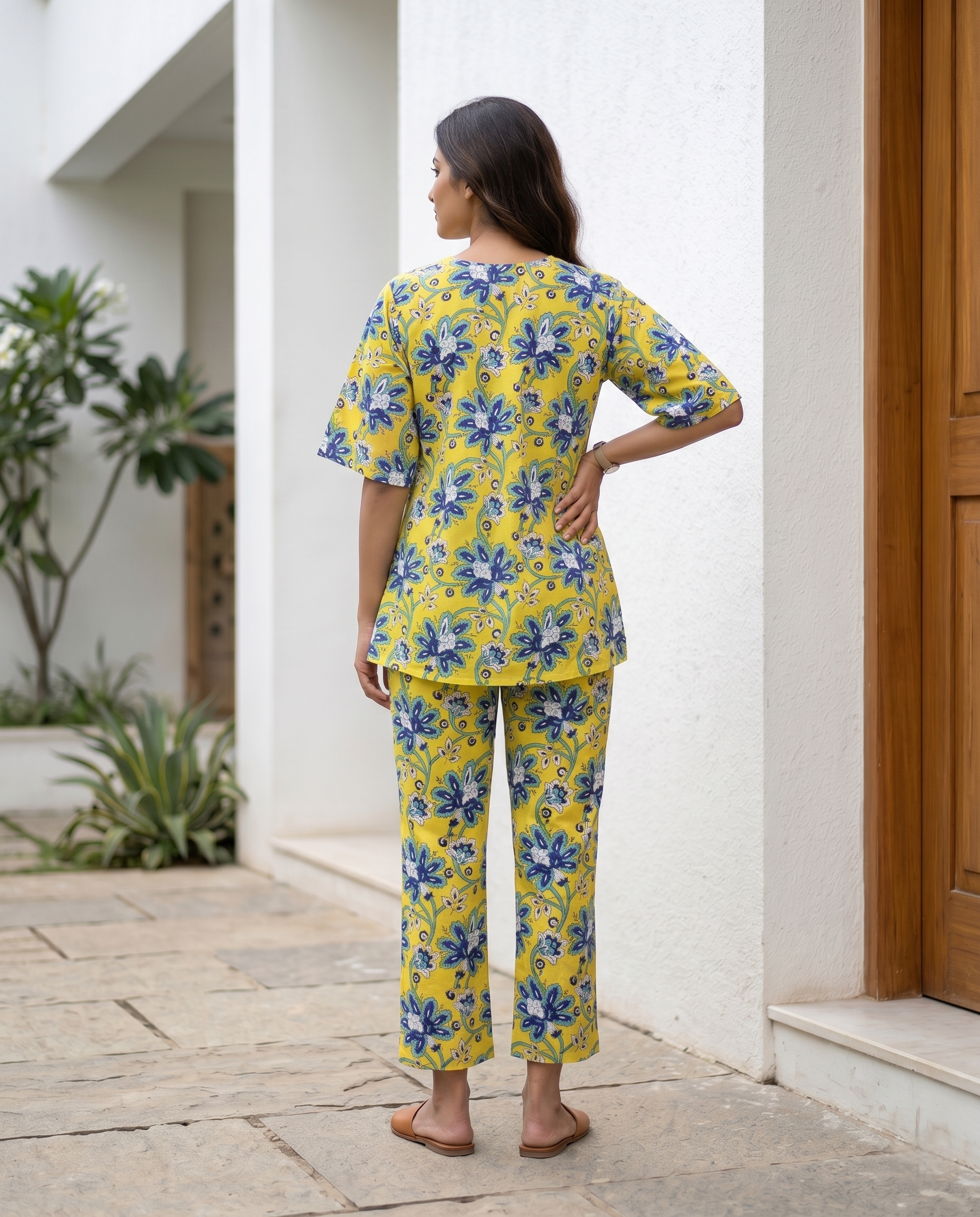 MEHER JHABLA CORD SET (HAND BLOCK)