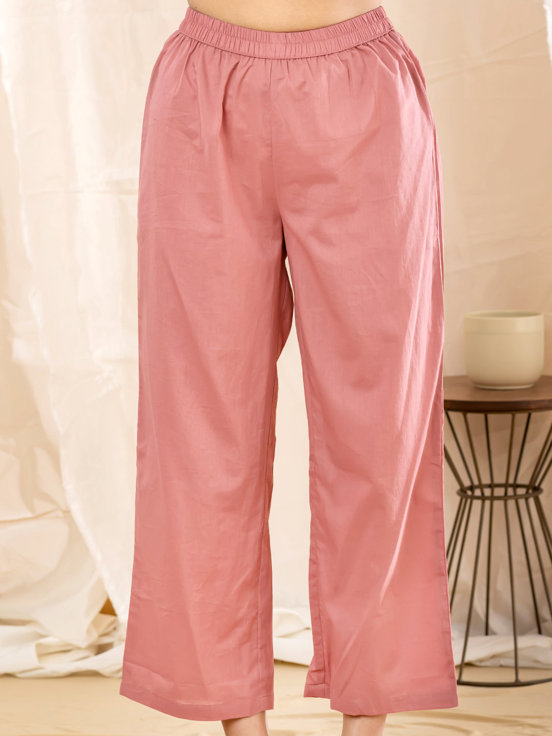 AURELIA EMBROIDERED 3PC SET - DUSTY ROSE