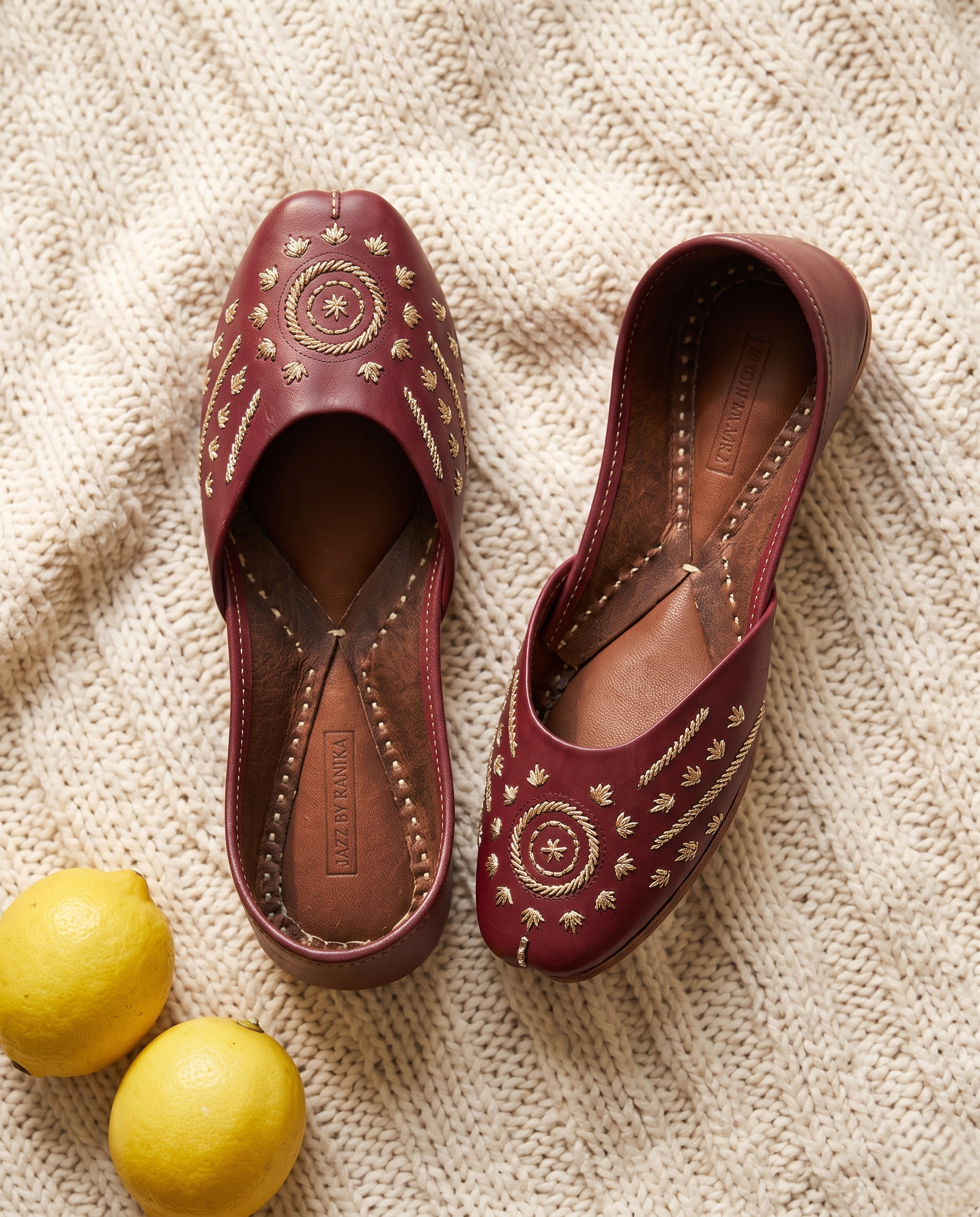 Silver Patti Pure Leather Handcrafted Jutti