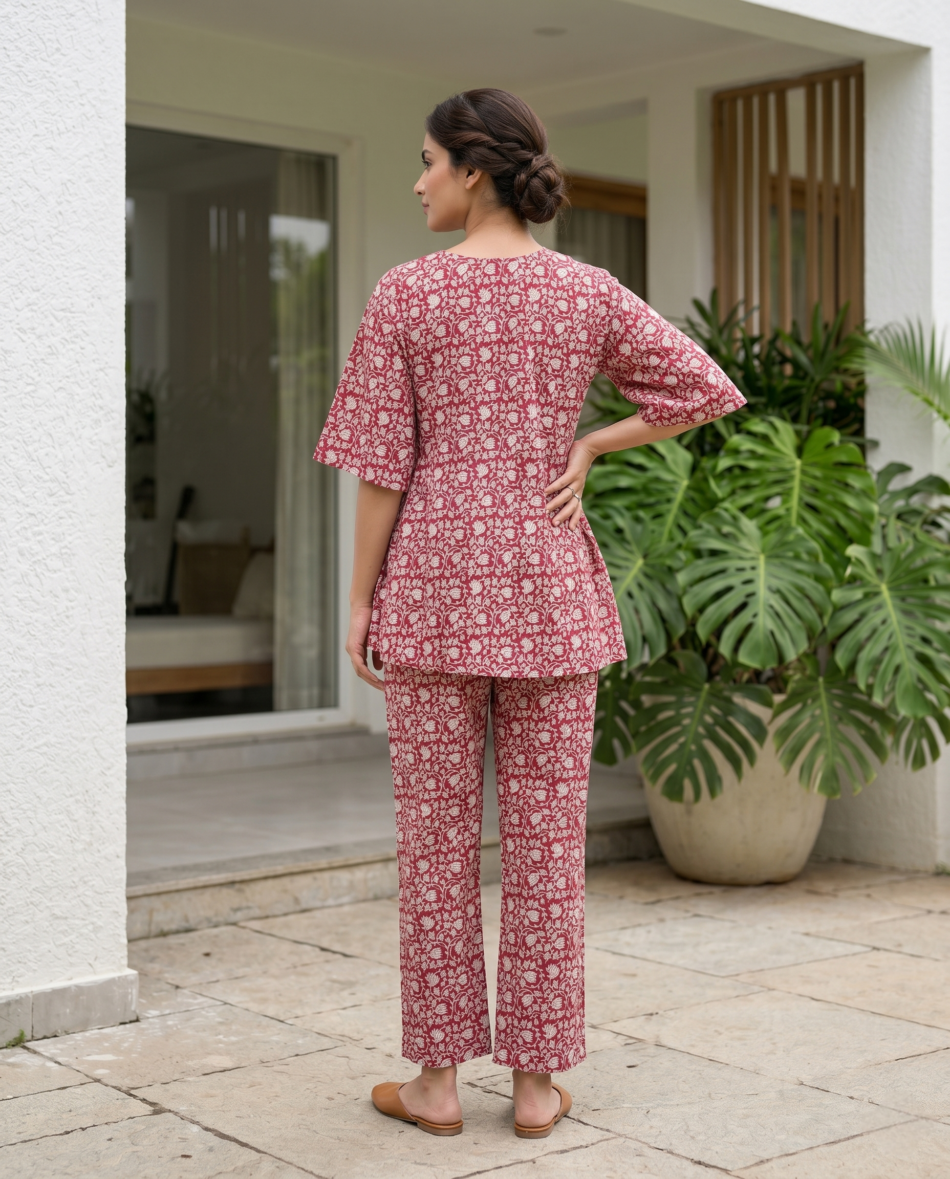 MEHER JHABLA CORD SET (HAND BLOCK)