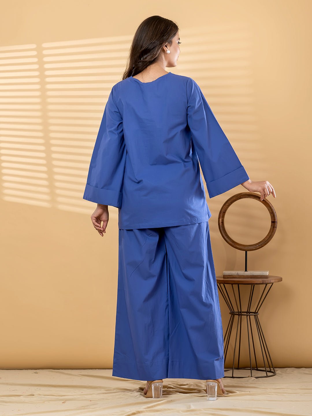 Luna Tie-Up Co-Ord Set – Royal Blue