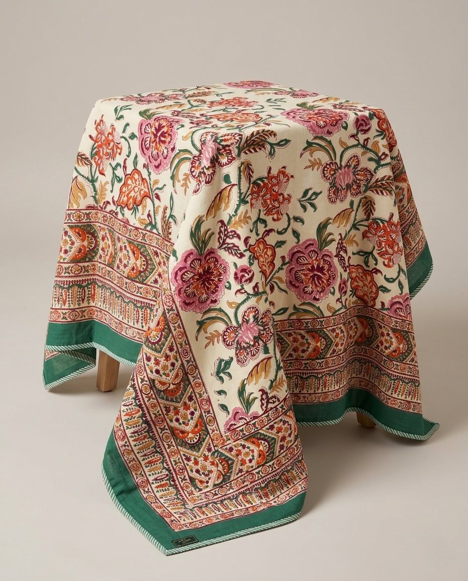 EMERALD BLOSSOM REVERSIBLE SINGLE DOHAR PREMIUM COTTON