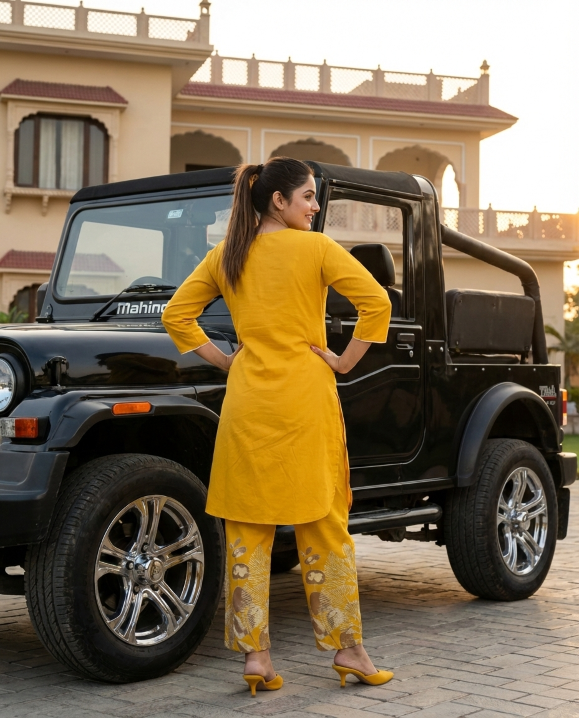 Kingfisher Designer Cotton KP Set - Yellow