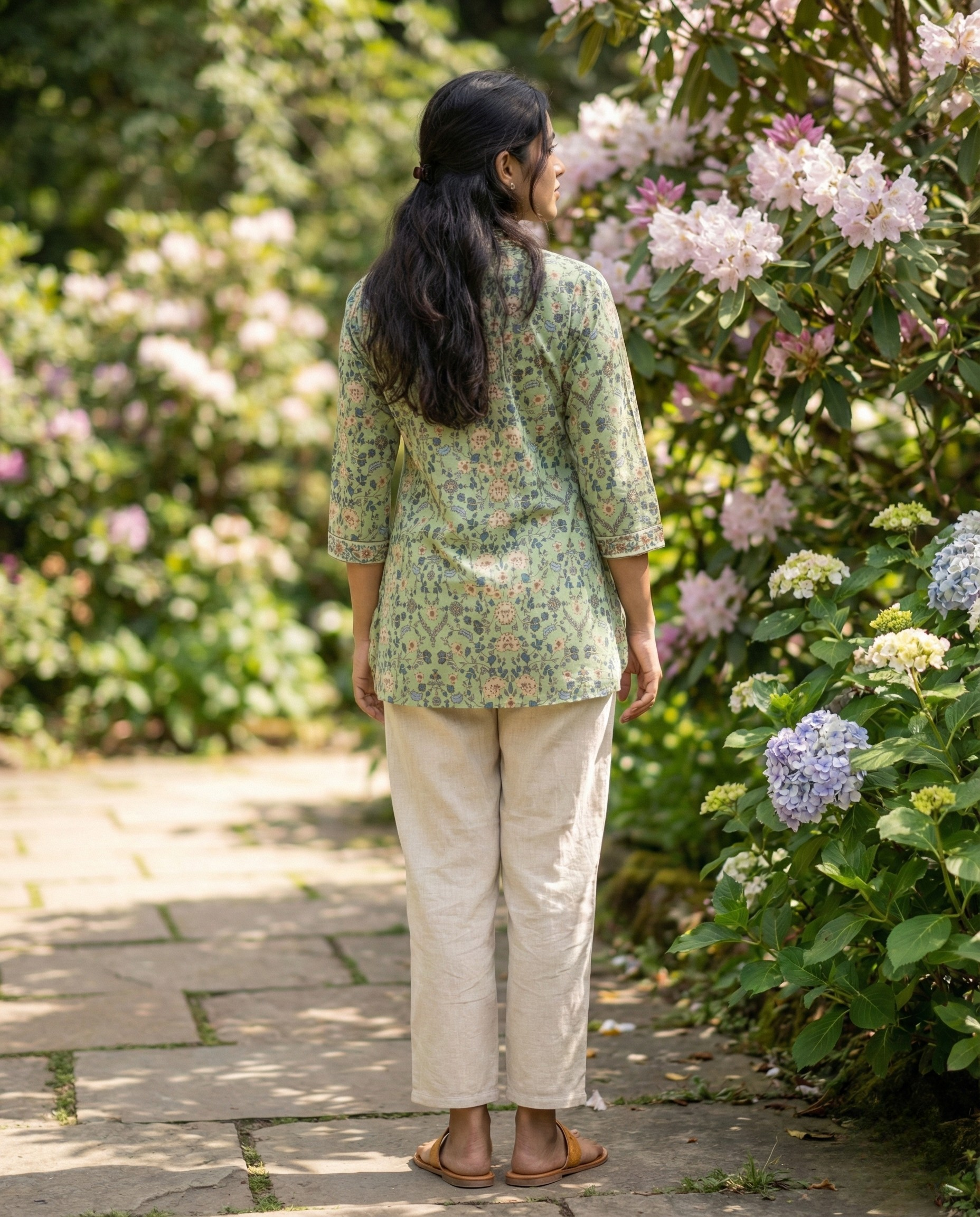 Pastel Floral Cotton Top