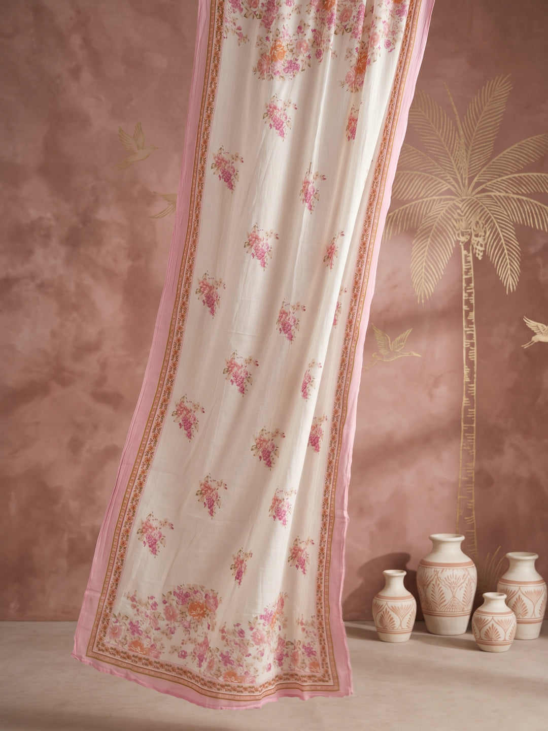 ELVIRA FLORAL PRINTED 3PC SET - BLUSH PINK