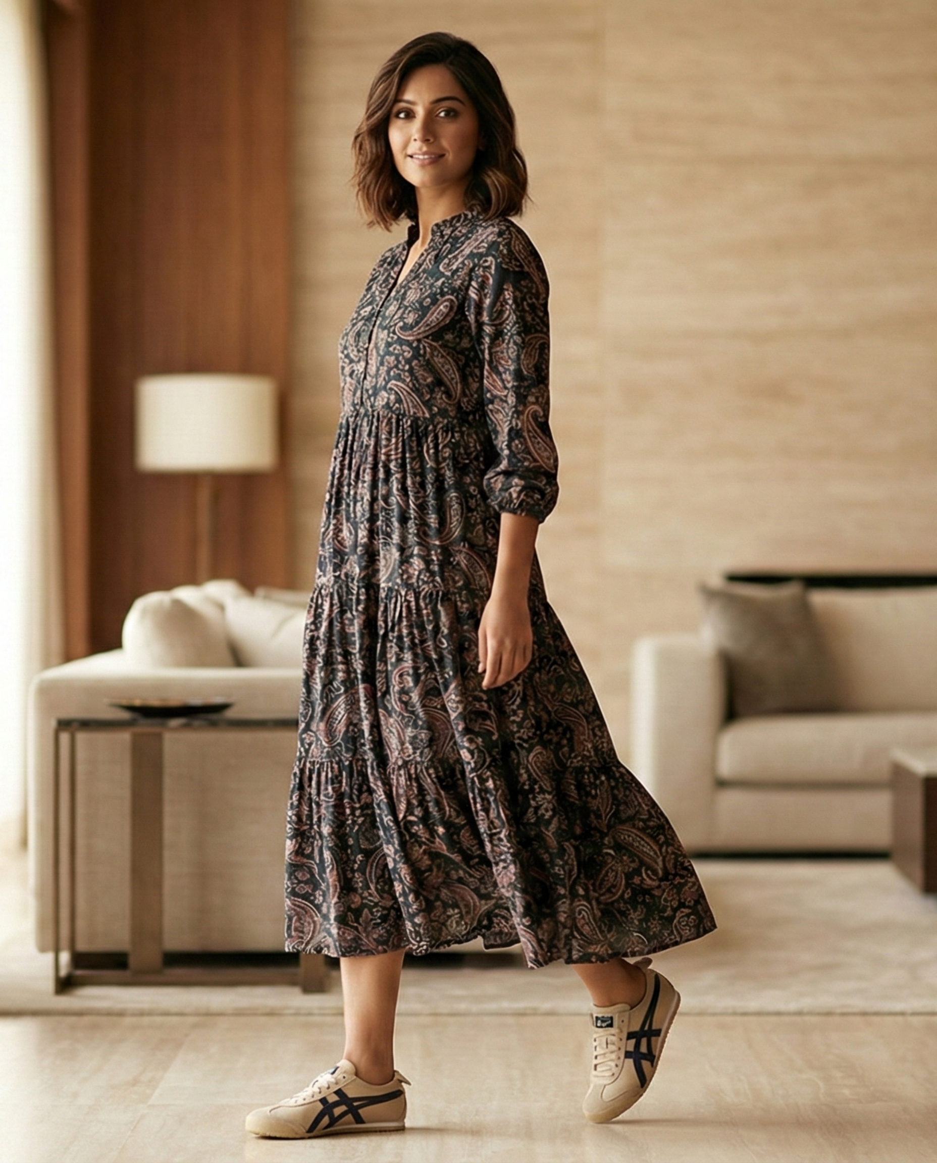 Urban Rang Cotton Black/Blue Frock