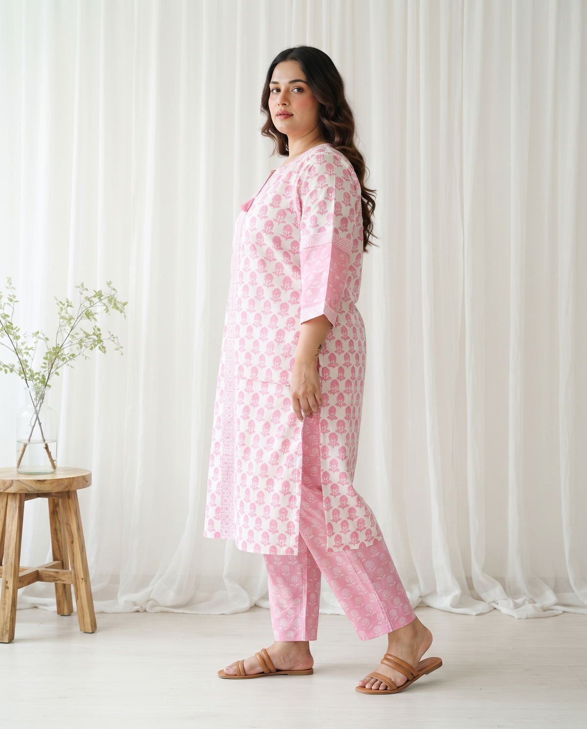 VANYA BOTANICAL 3 PC SET - PINK