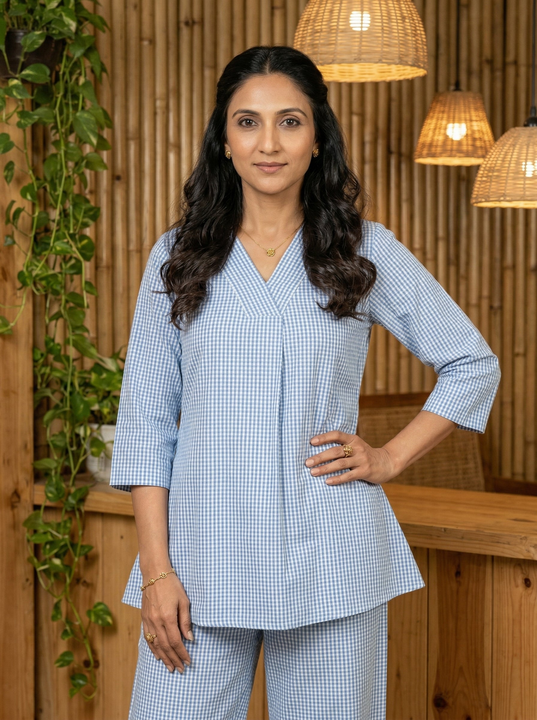 CASUAL BLUE CORDSET