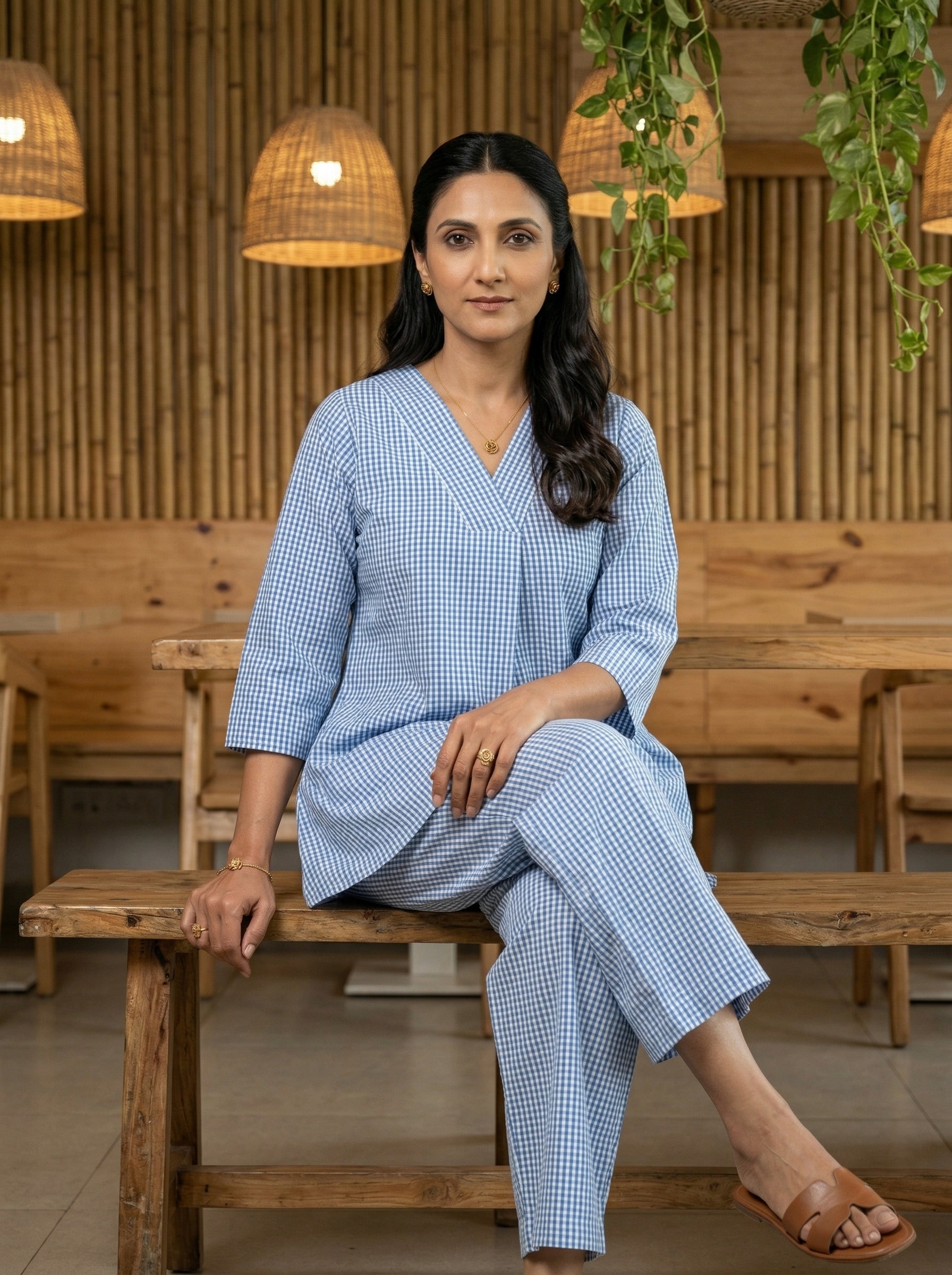 CASUAL BLUE CORDSET