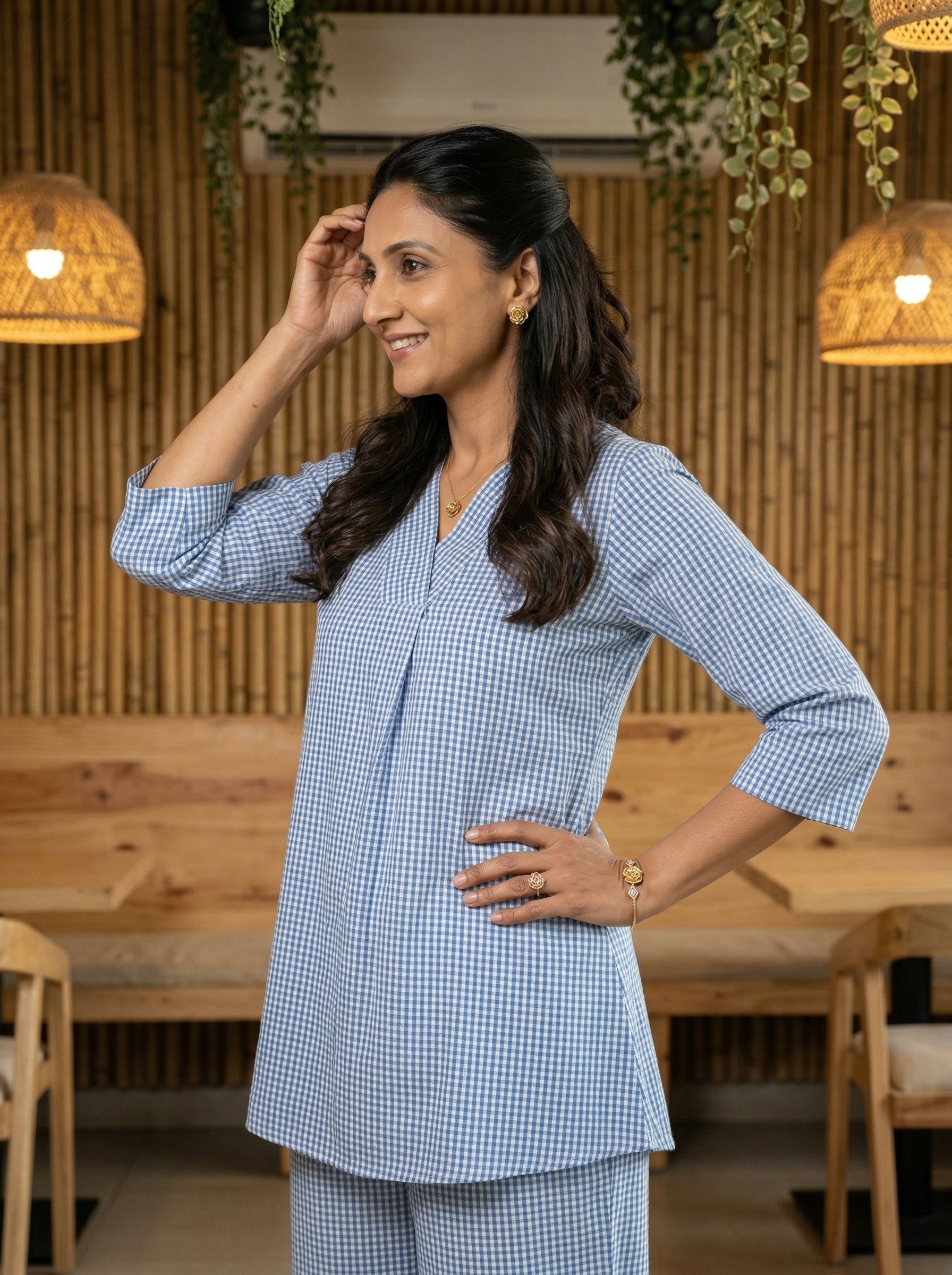 CASUAL BLUE CORDSET