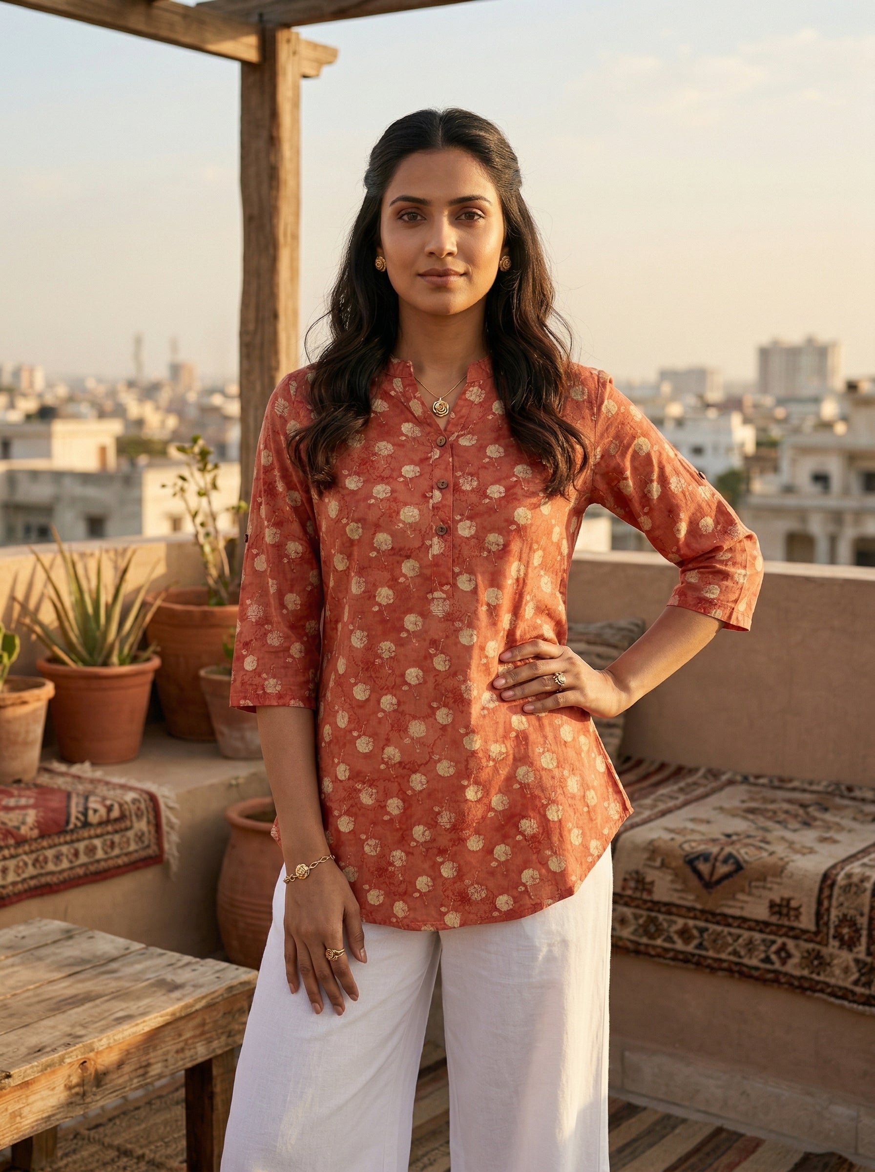 Peach Cotton The Everydate Butta Top