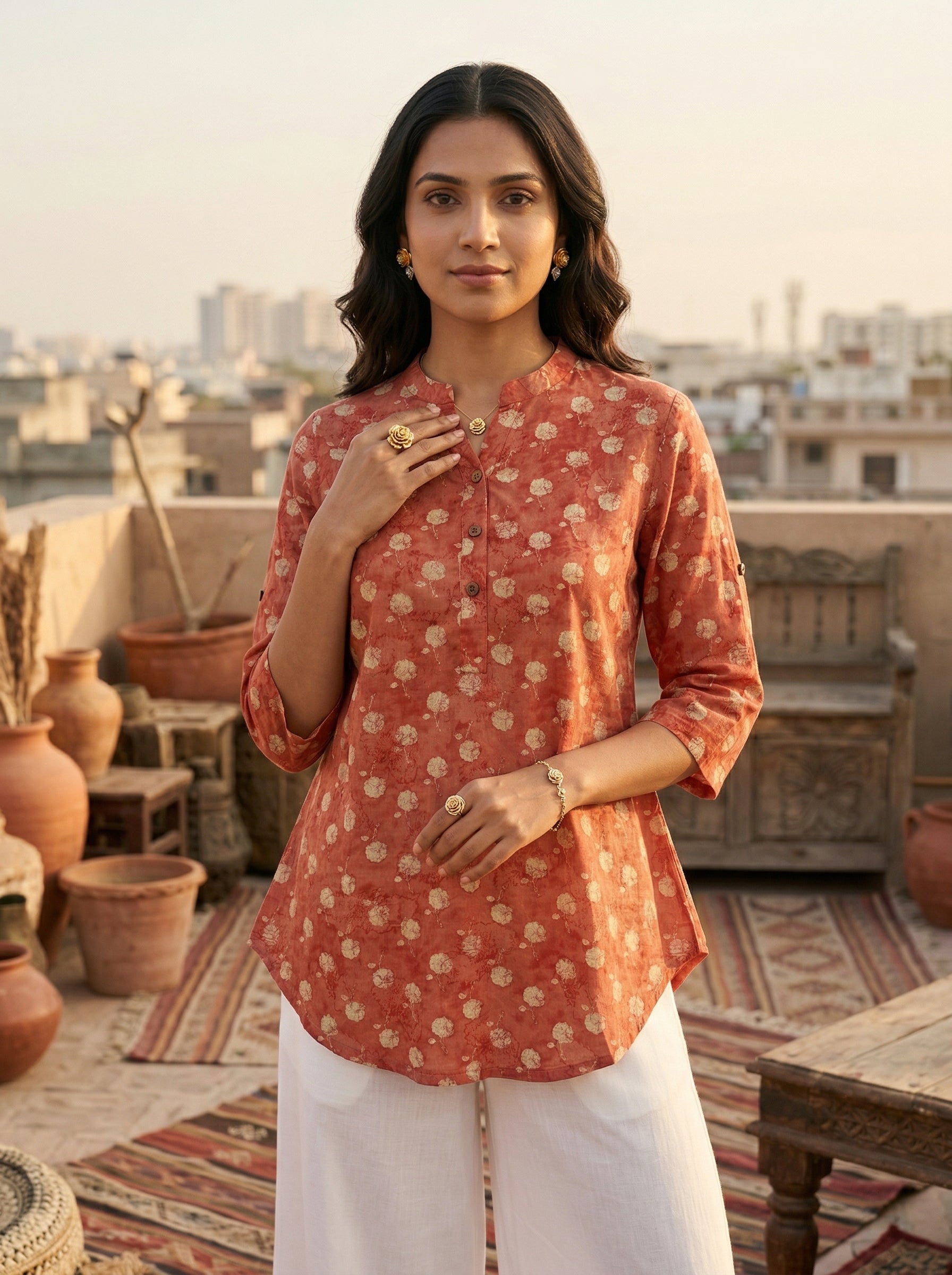 Peach Cotton The Everydate Butta Top