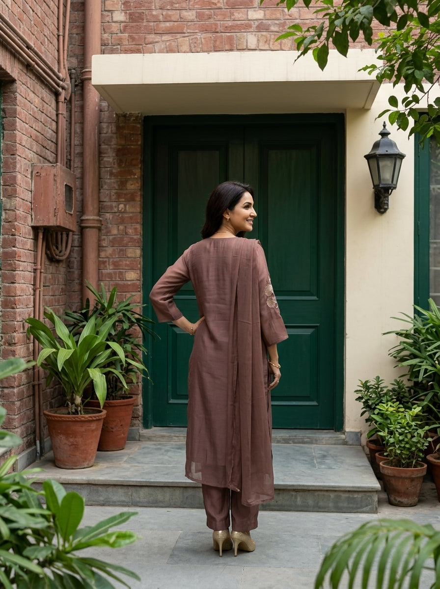 ONION PINK ROYALE COTTON SILK KPD SET