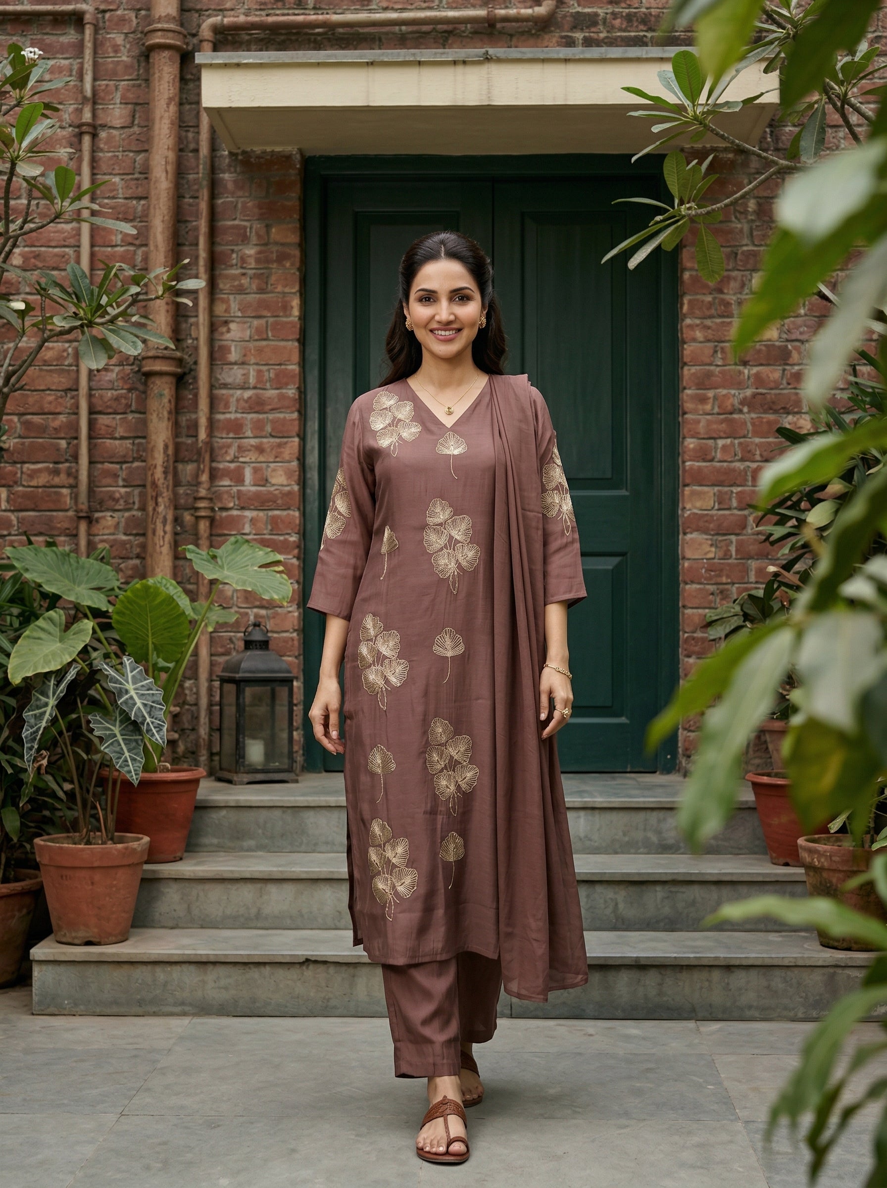 ONION PINK ROYALE COTTON SILK KPD SET