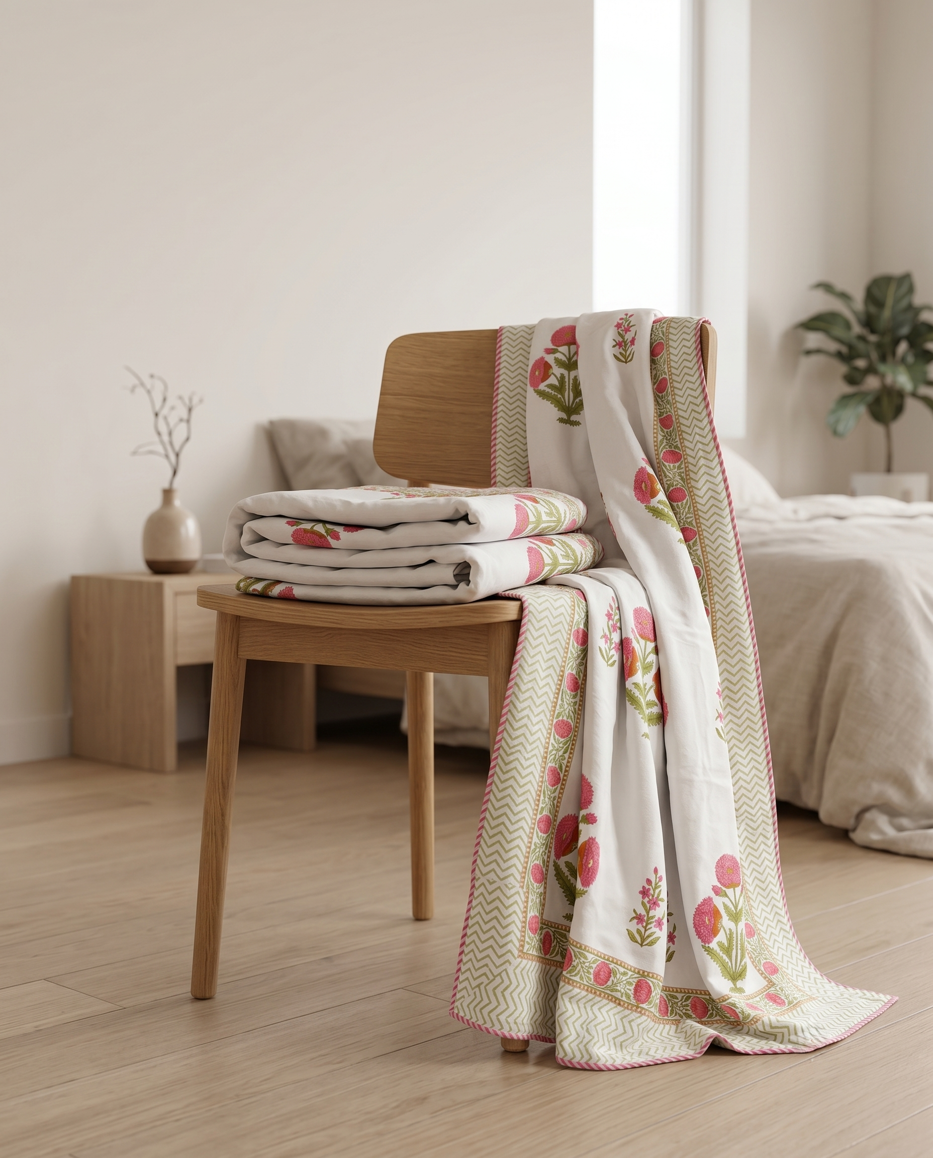 PHOOL BAGH REVERSIBLE SINGLE DOHAR PREMIUM COTTON