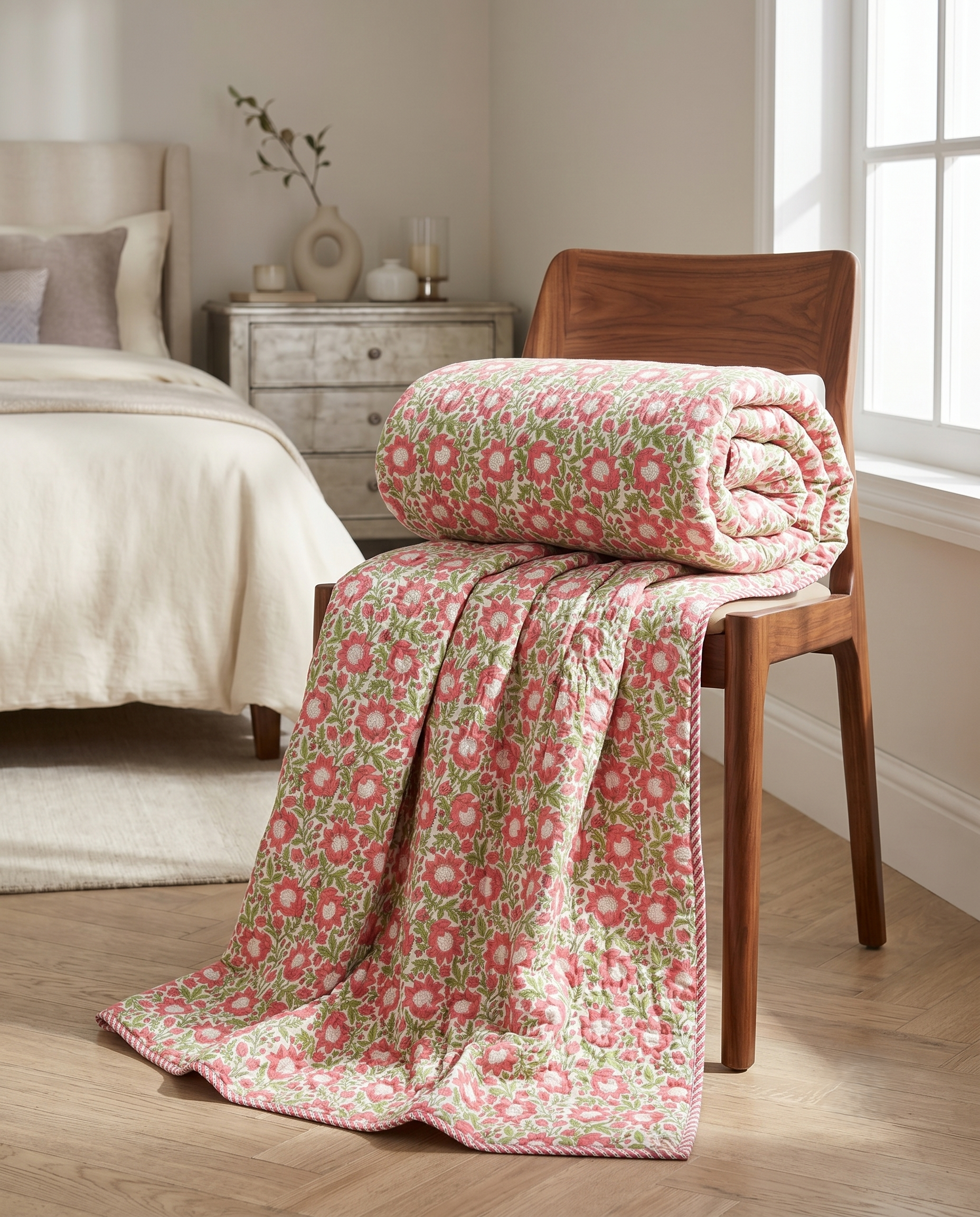 PHOOL BAGH REVERSIBLE SINGLE DOHAR PREMIUM COTTON