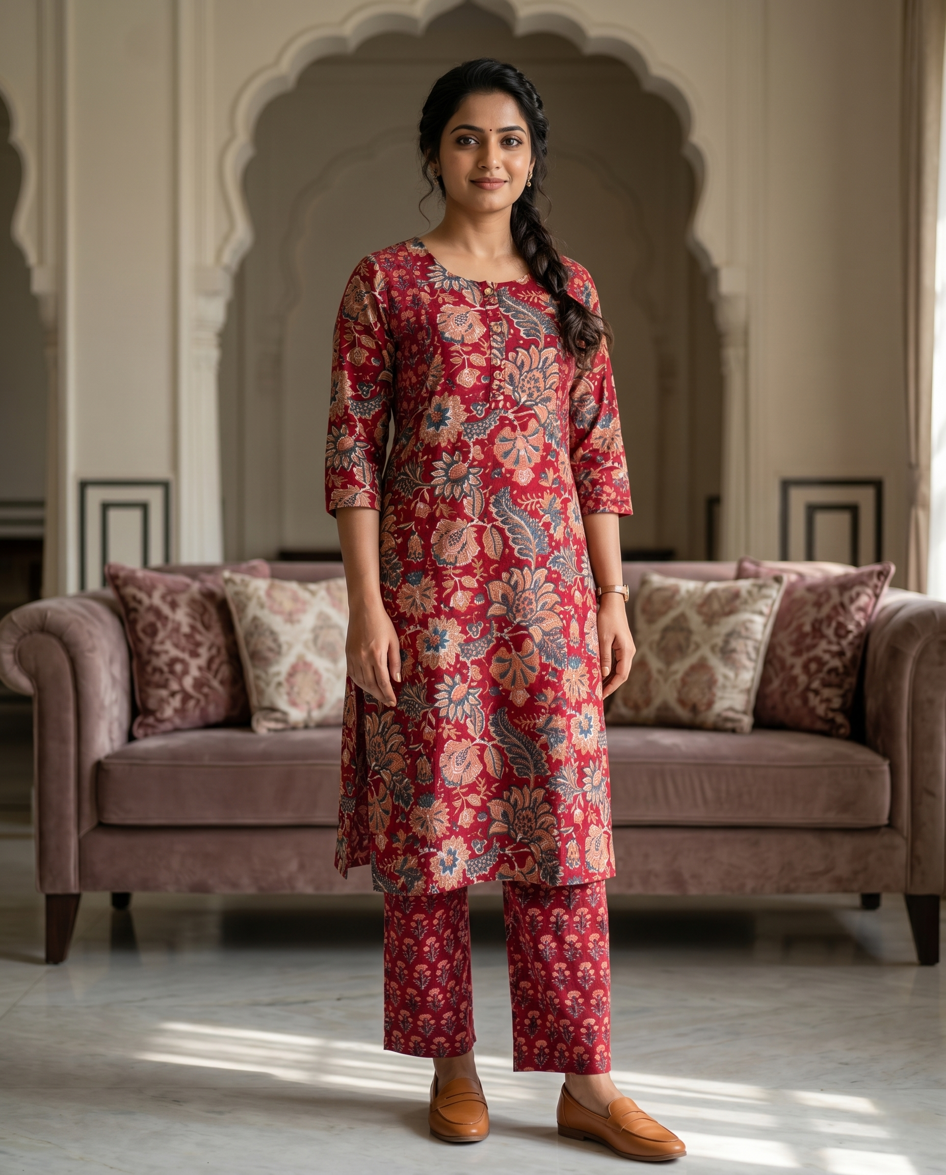 EVERYDAY GRACE KURTA PANT SET - PREMIUM COTTON