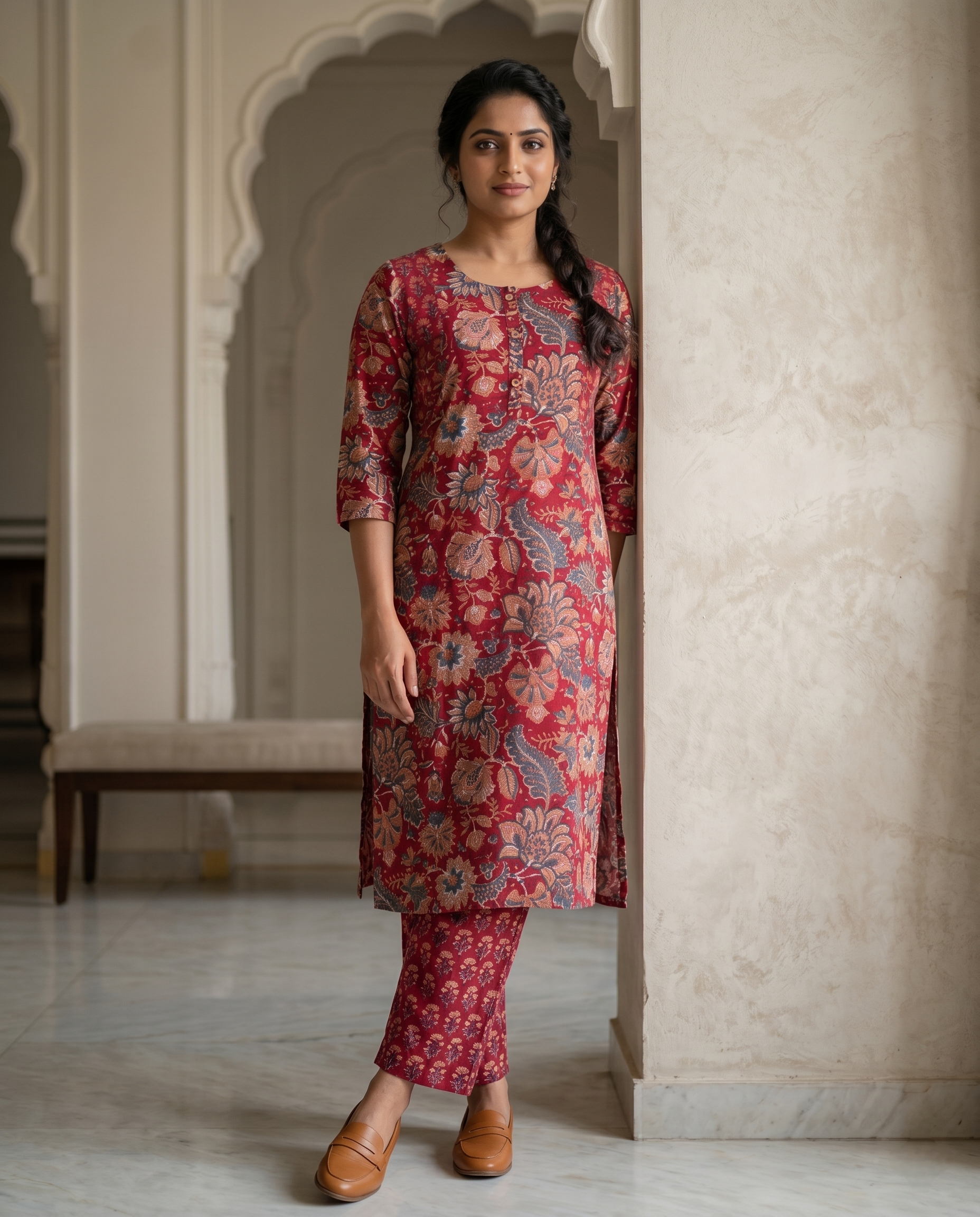 EVERYDAY GRACE KURTA PANT SET - PREMIUM COTTON