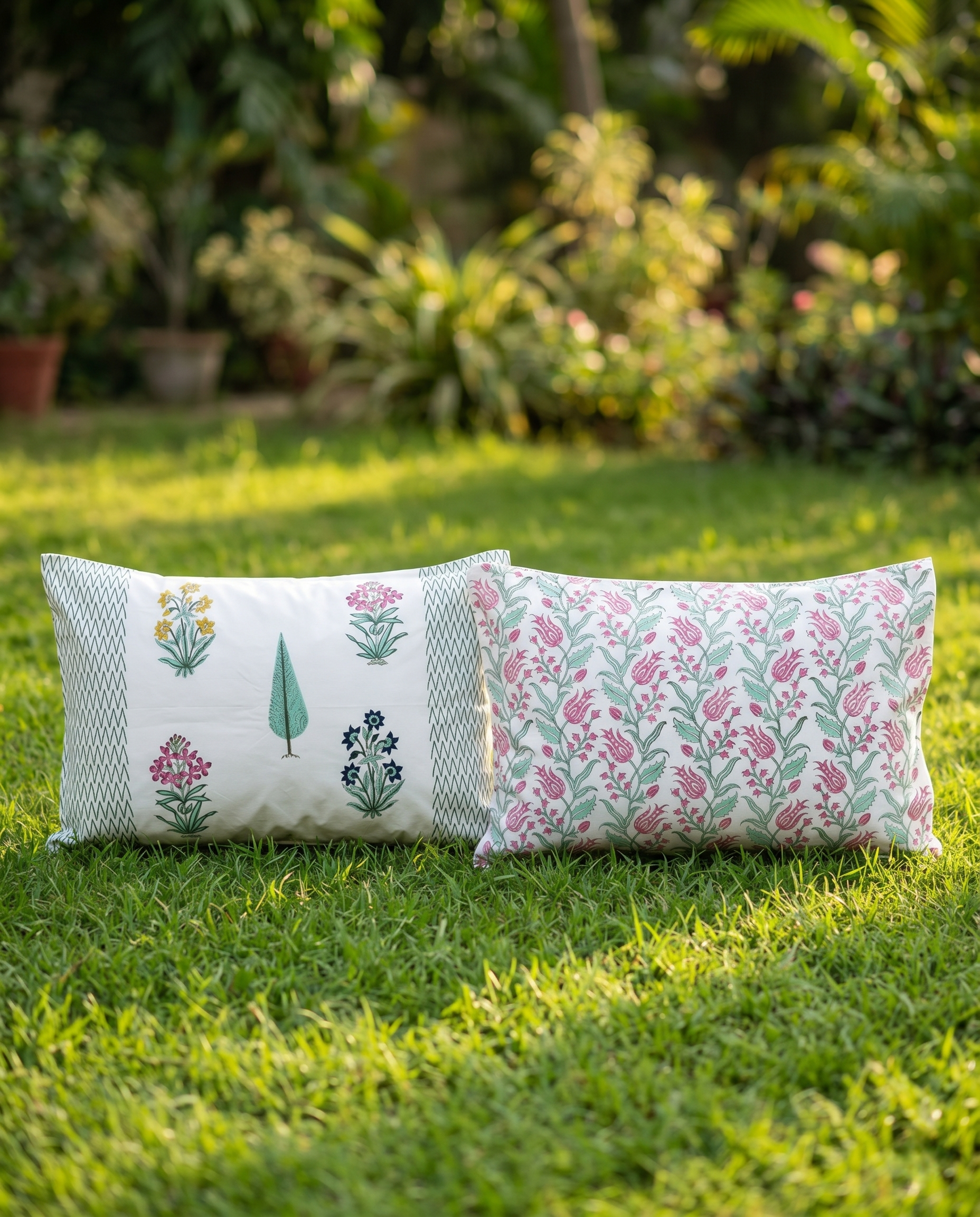 Botanical Meadow Multi Chromatic Garden Premium Cotton Bedsheet