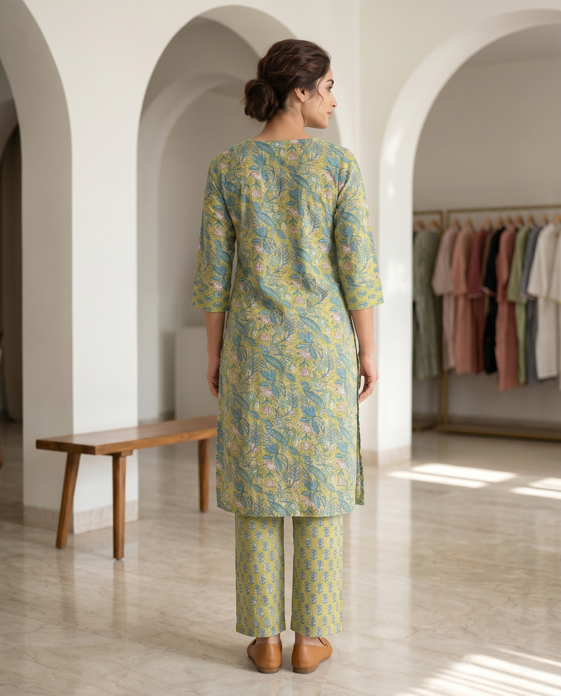 EVERYDAY GRACE KURTA PANT SET - PREMIUM COTTON