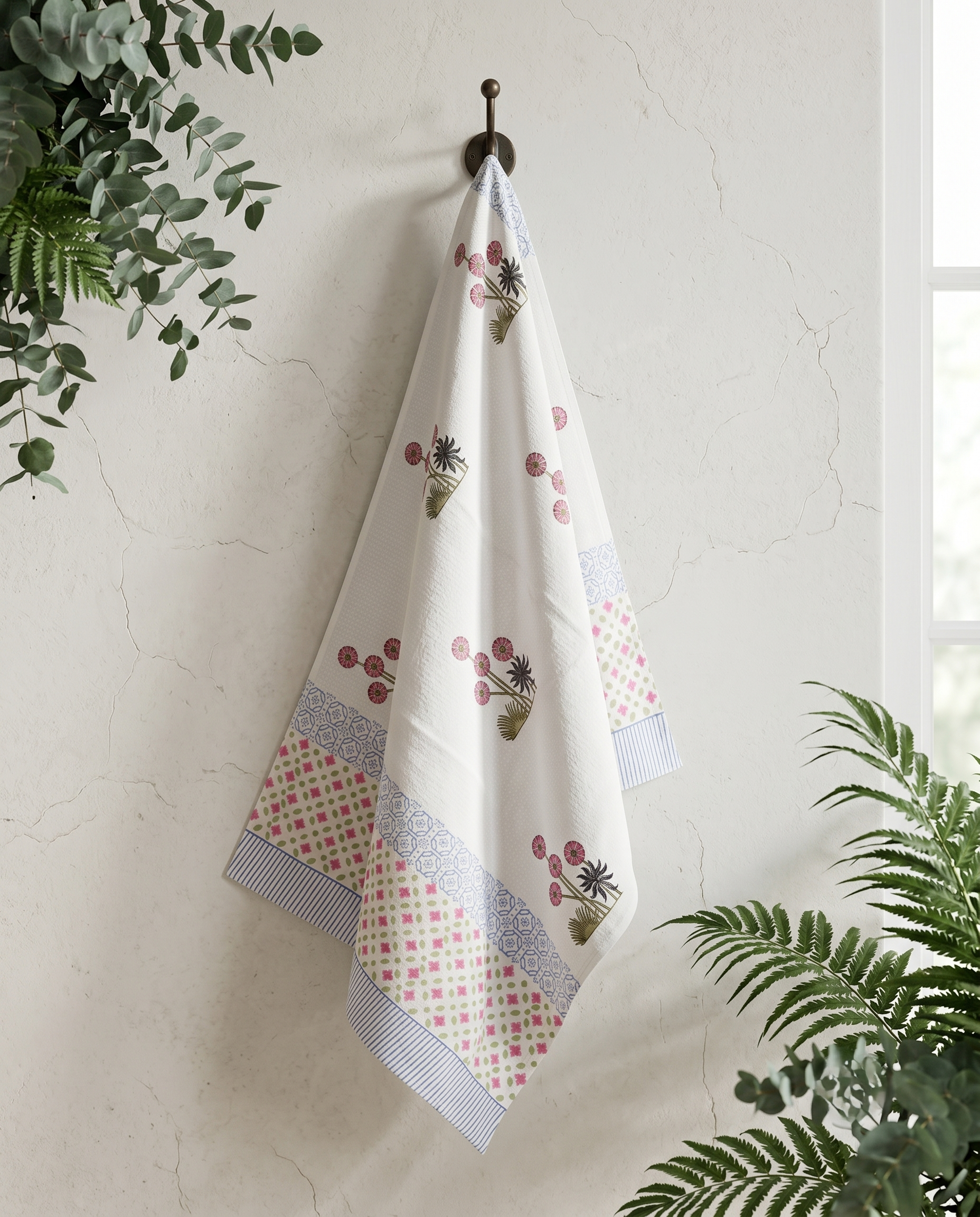 PETAL GROVE PREMIUM WAFFLE TOWEL (HANDBLOCK)