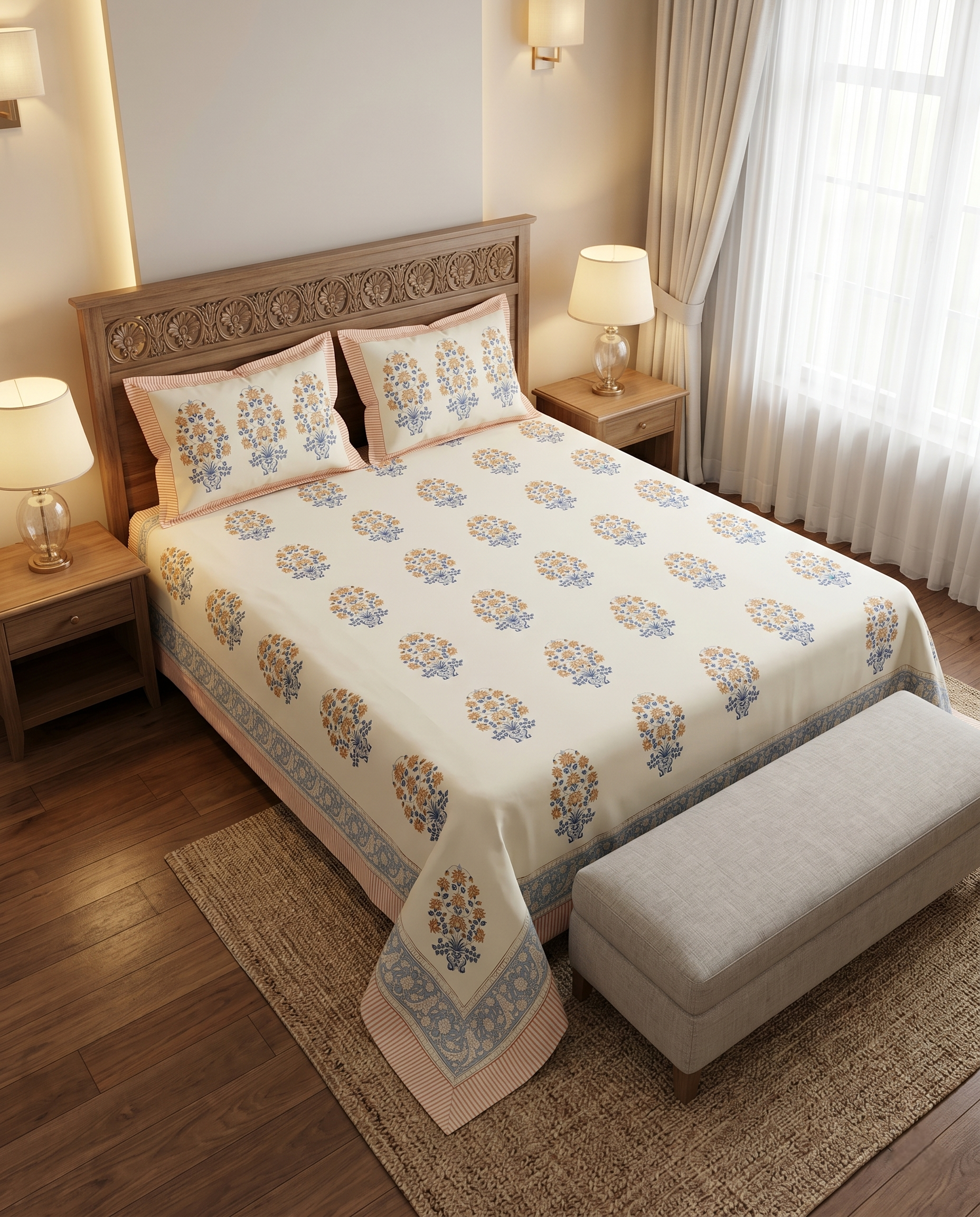 THE AMBER VINTAGE BUTTA PREMIUM BEDSHEET