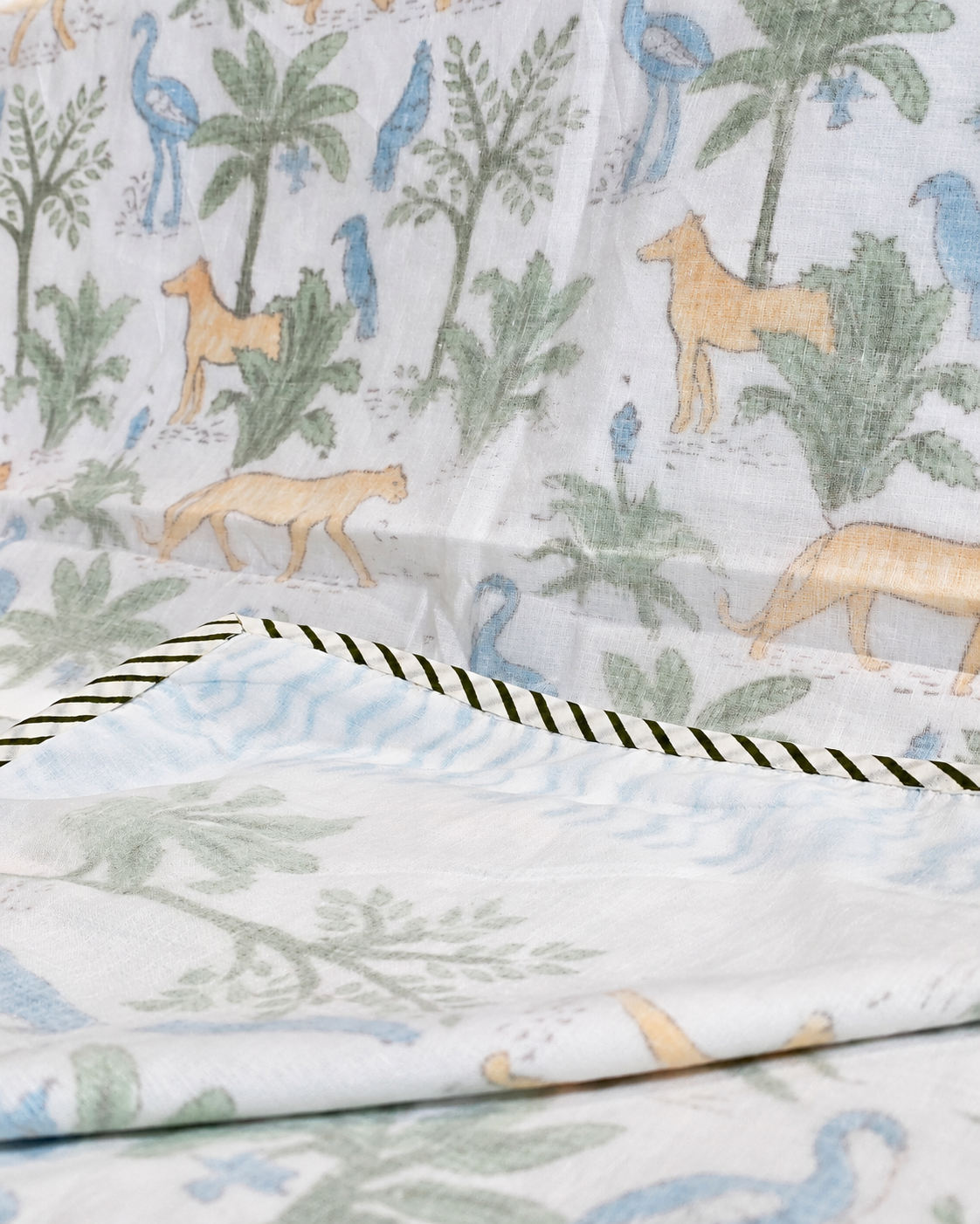 WILDWOOD SAFARI HAND BLOCK BABY REVERSIBLE DOHAR