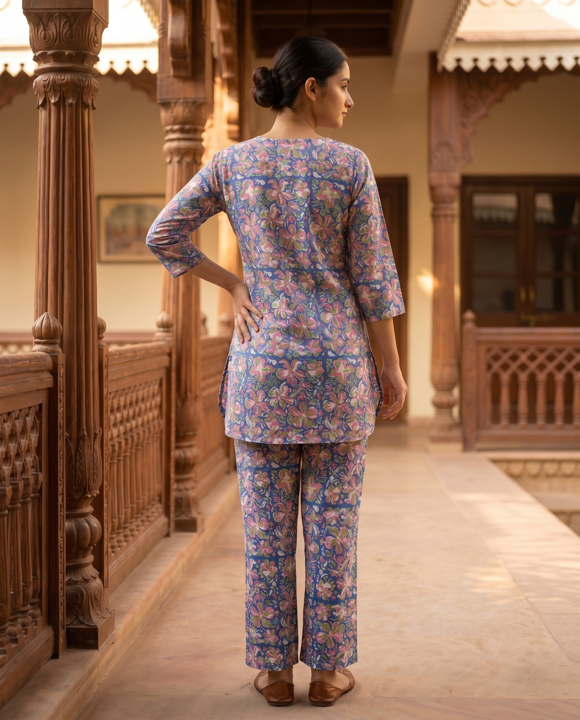 SUKUN DAILY WEAR CORDSET (HAND BLOCK)