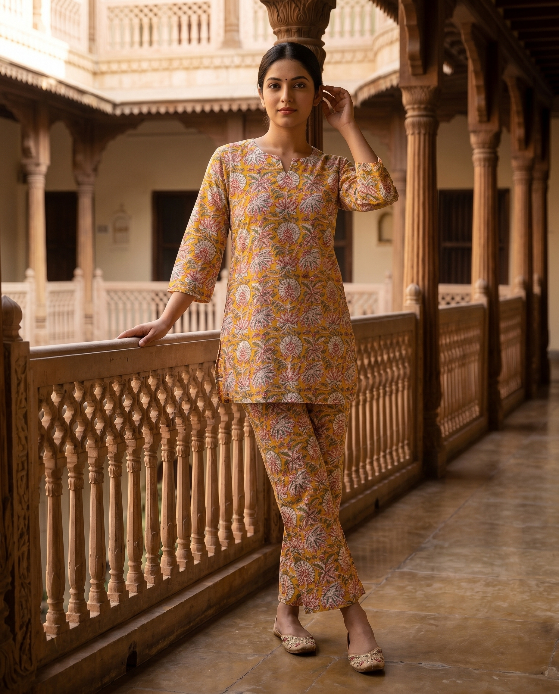 SUKUN DAILY WEAR CORDSET (HAND BLOCK)